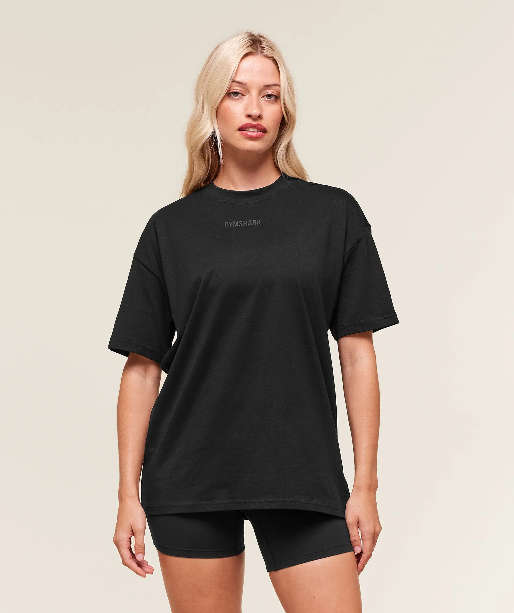 Gymshark Block Oversized T-Shirt - Black sold by Gymshark