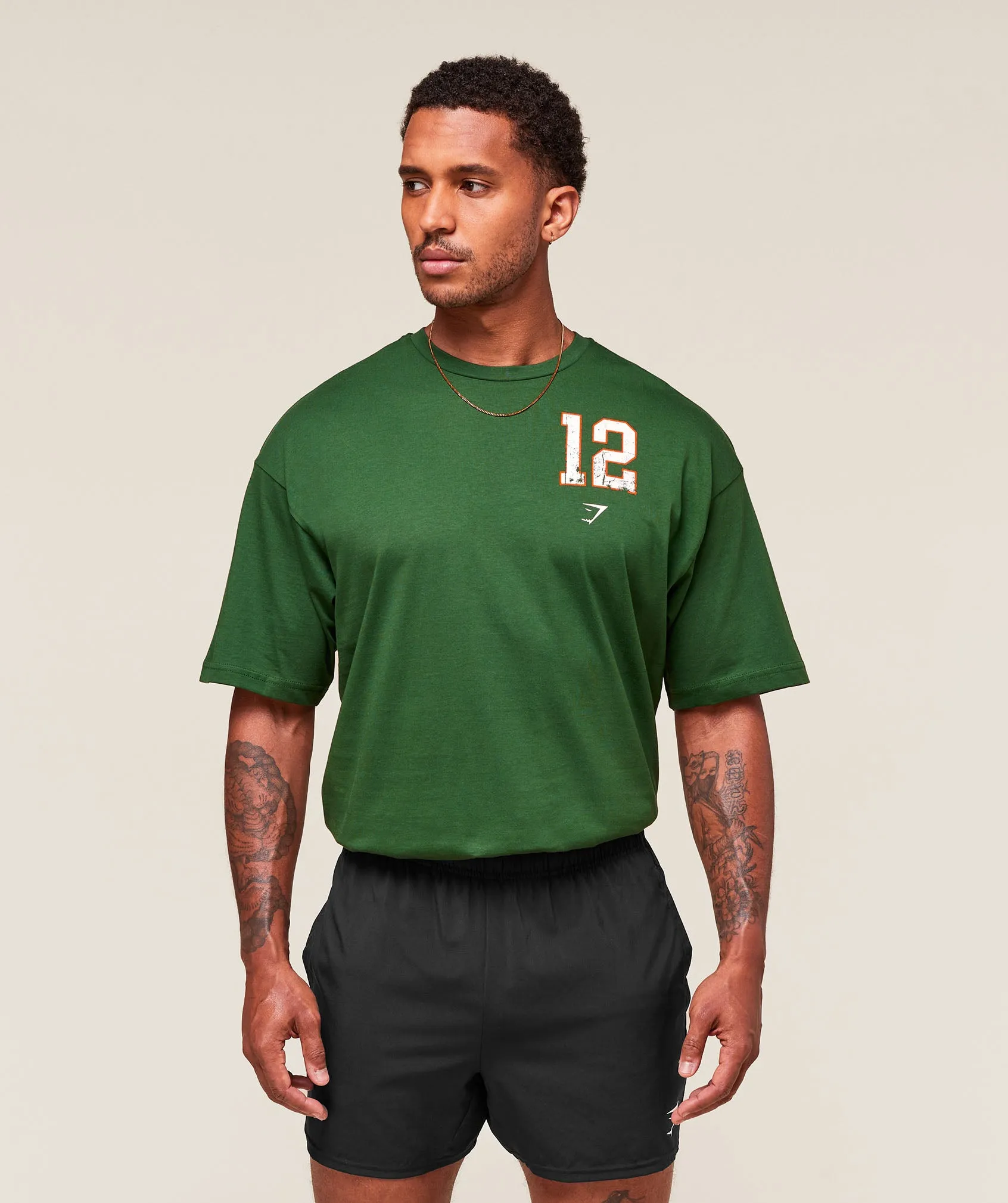 Gymshark Campus T-Shirt - Athletic Green sold by Gymshark product image thumbnail 2