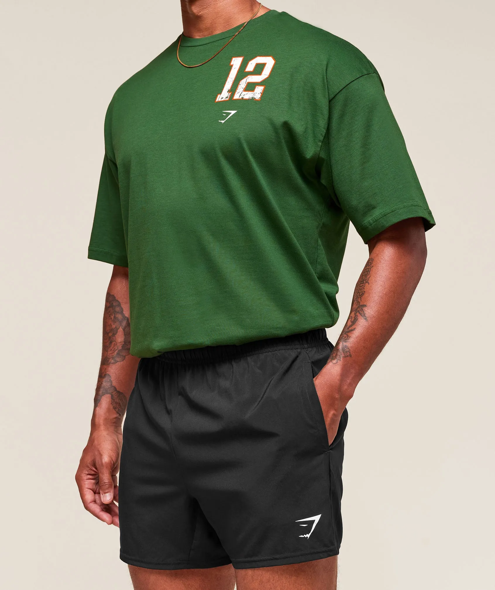 Gymshark Campus T-Shirt - Athletic Green sold by Gymshark product image thumbnail 3