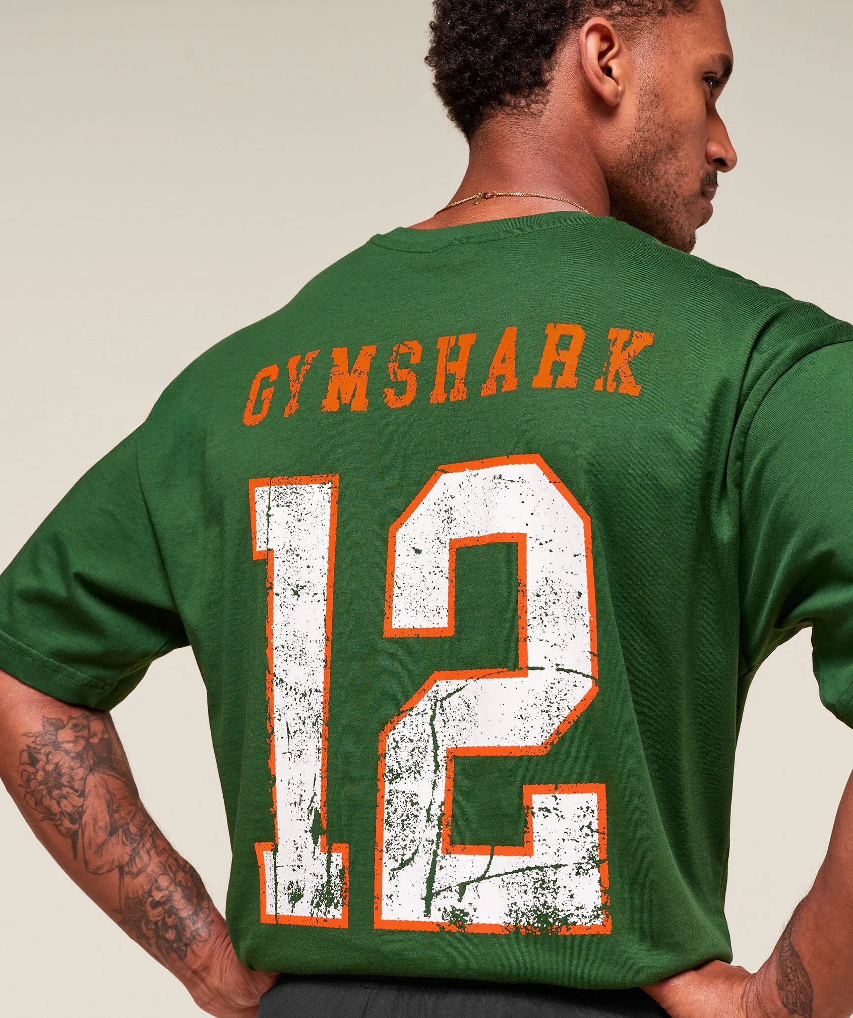 Gymshark Campus T-Shirt - Athletic Green sold by Gymshark product image thumbnail 4