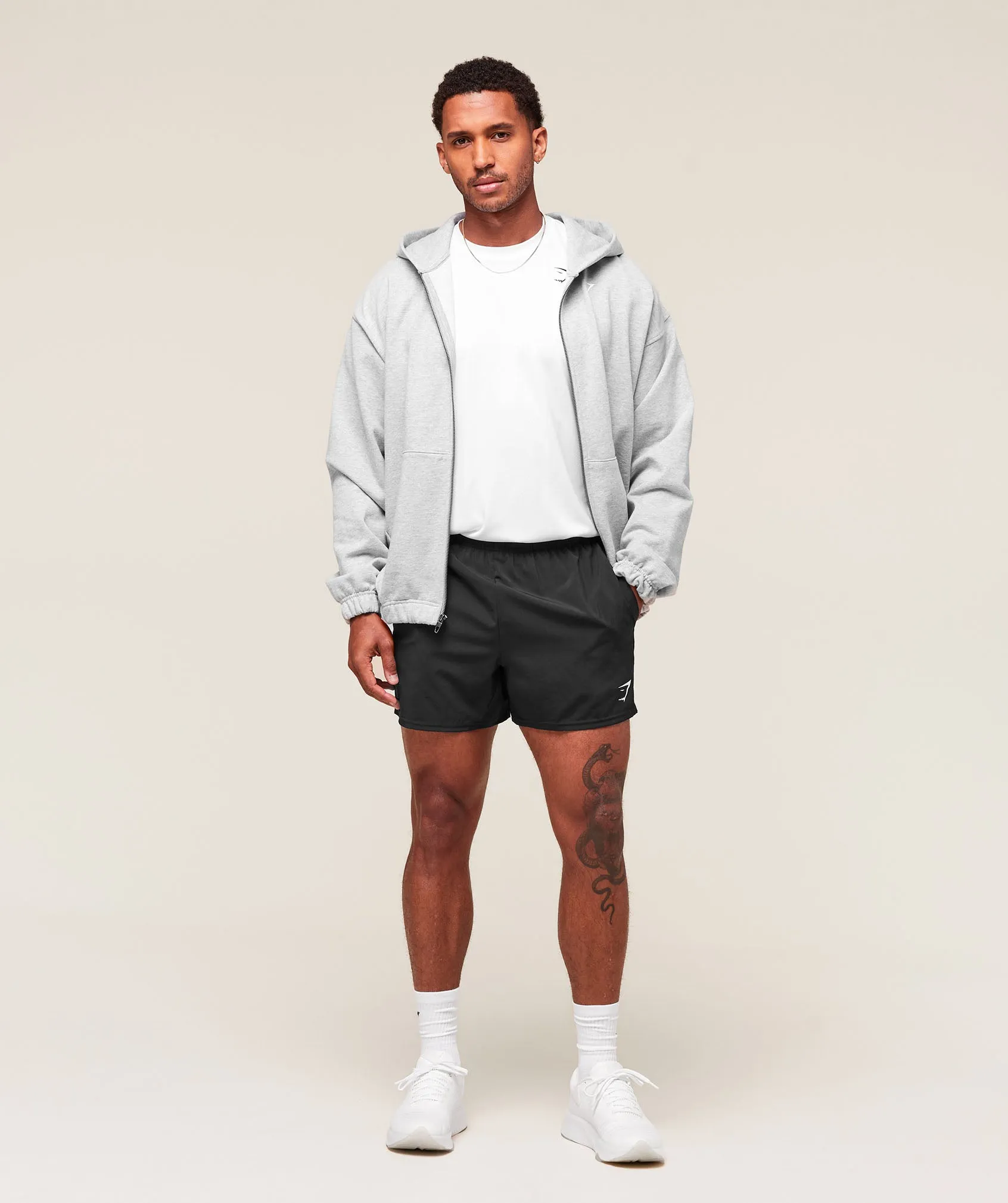 Gymshark Arrival Oversized Long Sleeve T-Shirt - White sold by Gymshark product image thumbnail 4