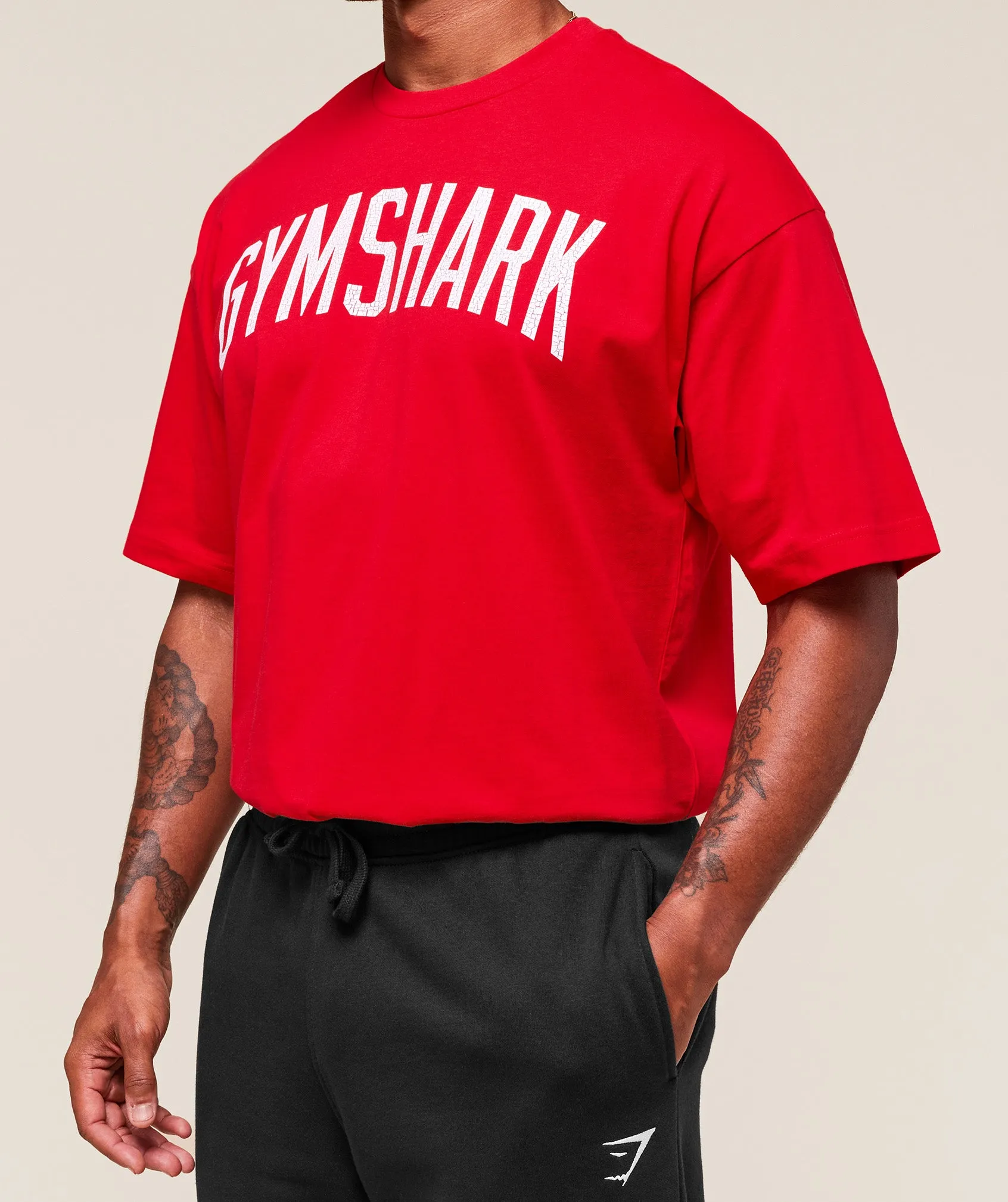 Gymshark Worn Graphic T-Shirt - Athletic Red sold by Gymshark product image thumbnail 3