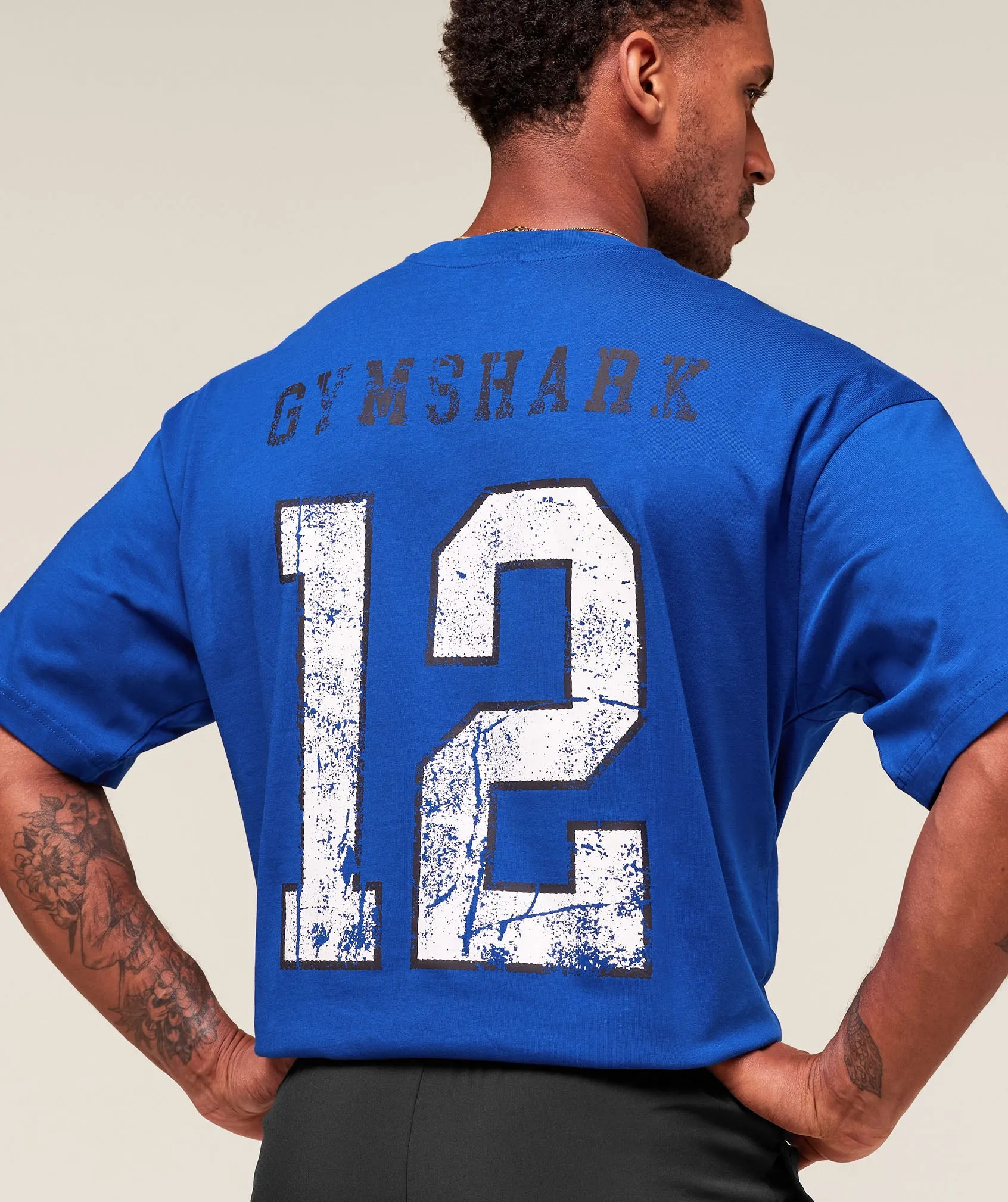 Gymshark Campus T-Shirt - Athletic Blue sold by Gymshark product image thumbnail 4