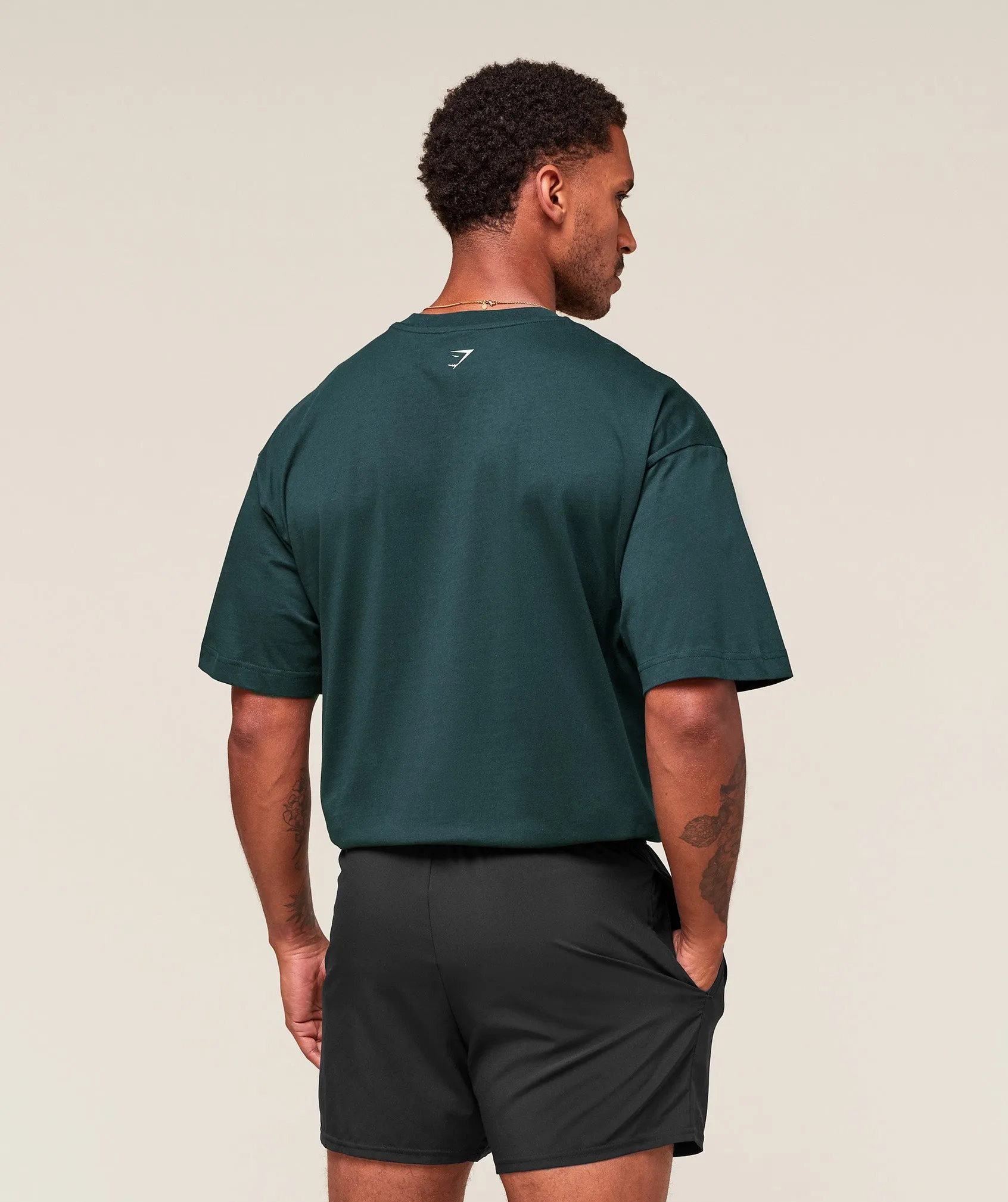 Gymshark Worn Graphic T-Shirt - Deep Petrol Blue sold by Gymshark product image thumbnail 2