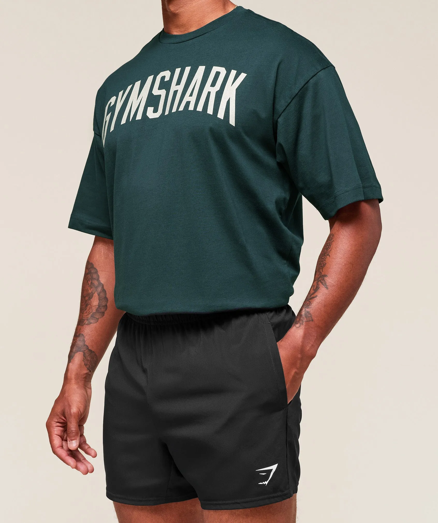 Gymshark Worn Graphic T-Shirt - Deep Petrol Blue sold by Gymshark product image thumbnail 3