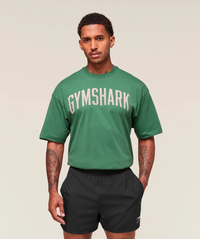 Gymshark Worn Graphic T-Shirt - Lift Green sold by Gymshark