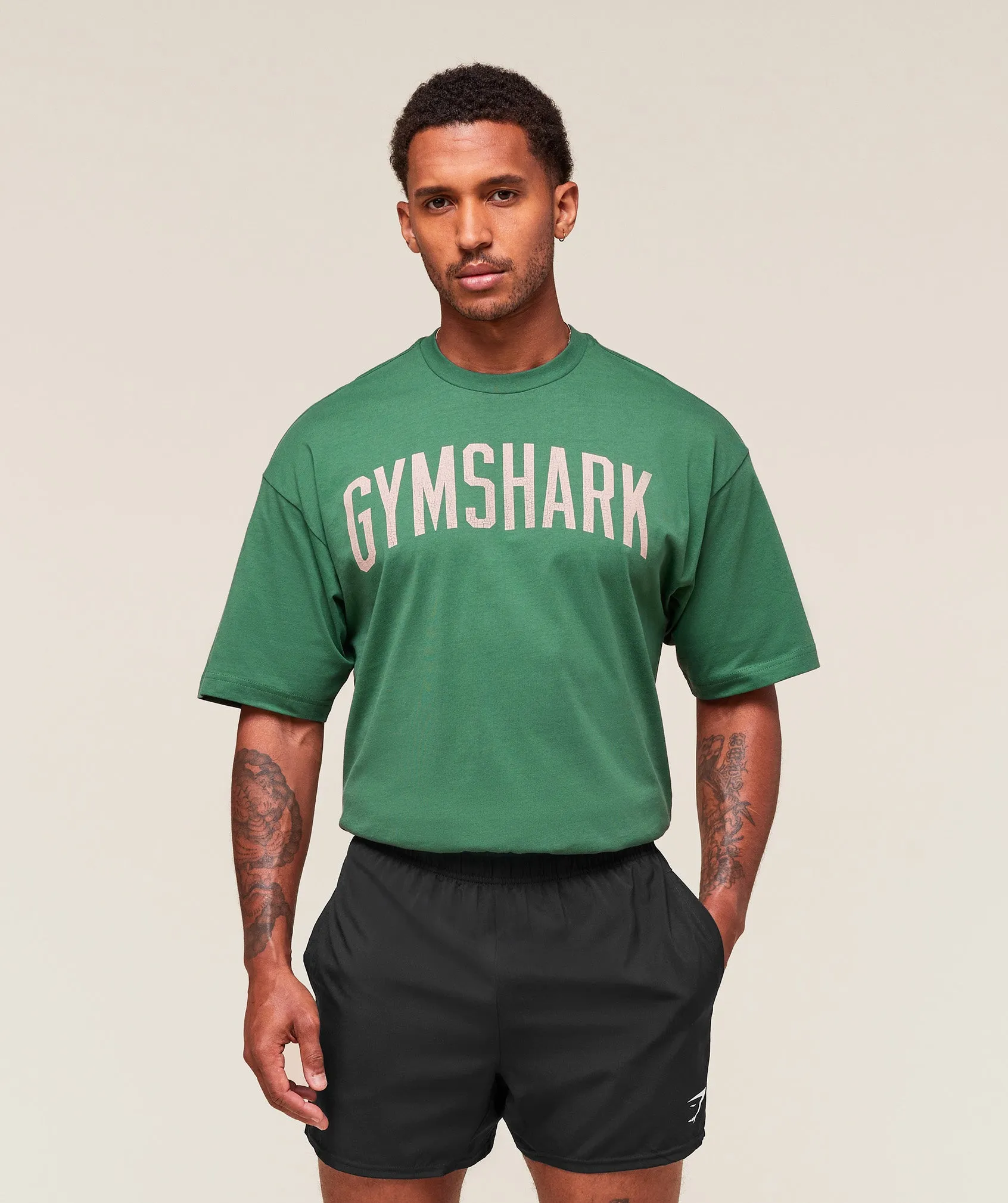 Gymshark Worn Graphic T-Shirt - Lift Green sold by Gymshark