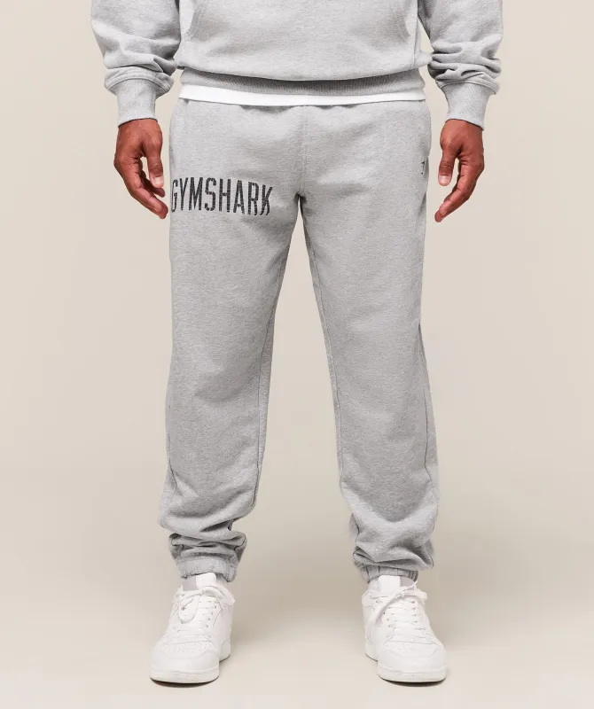Gymshark Worn Graphic Jogger - Light Grey Core Marl sold by Gymshark
