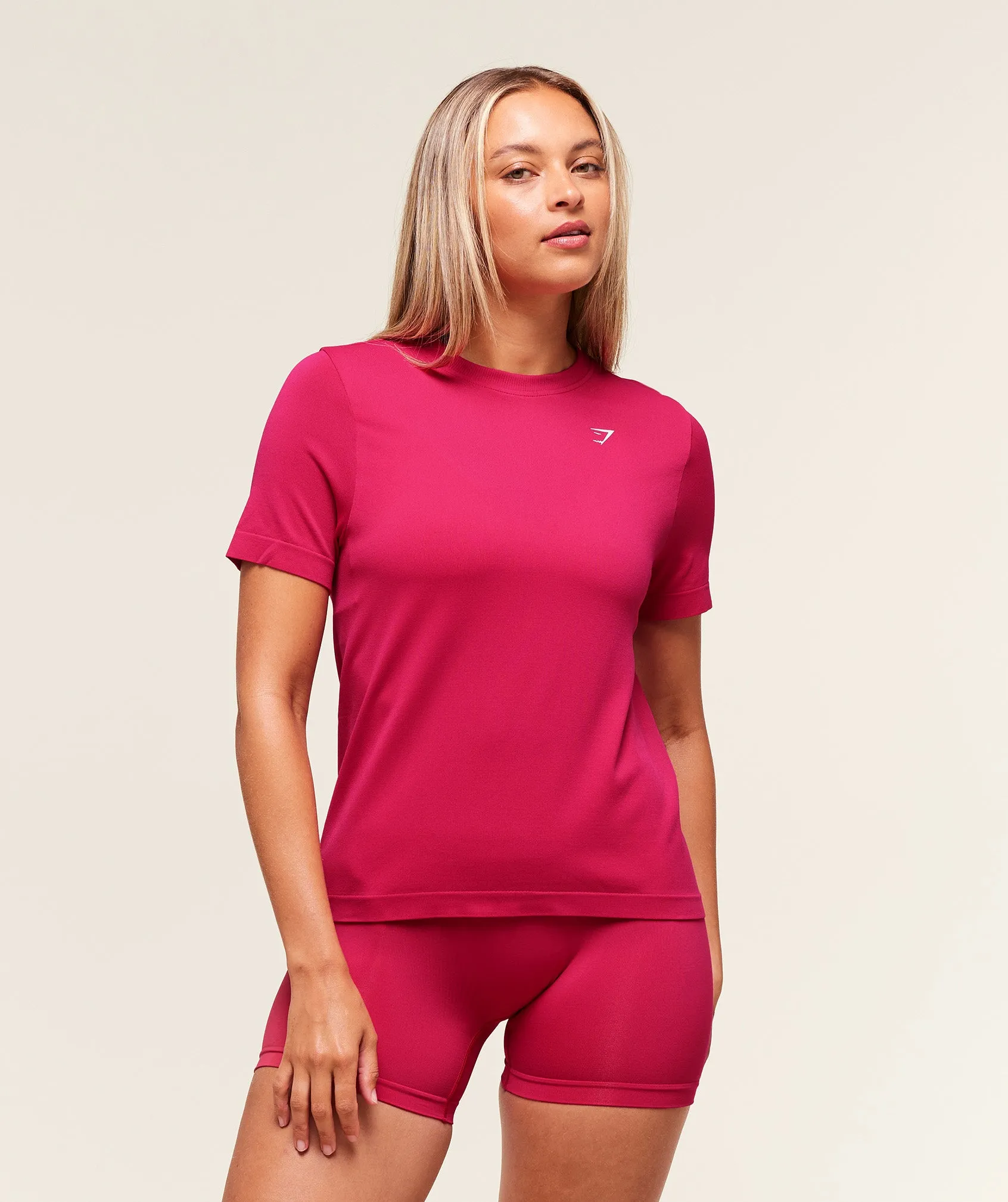 Gymshark Everyday Seamless T-Shirt - Build Pink sold by Gymshark