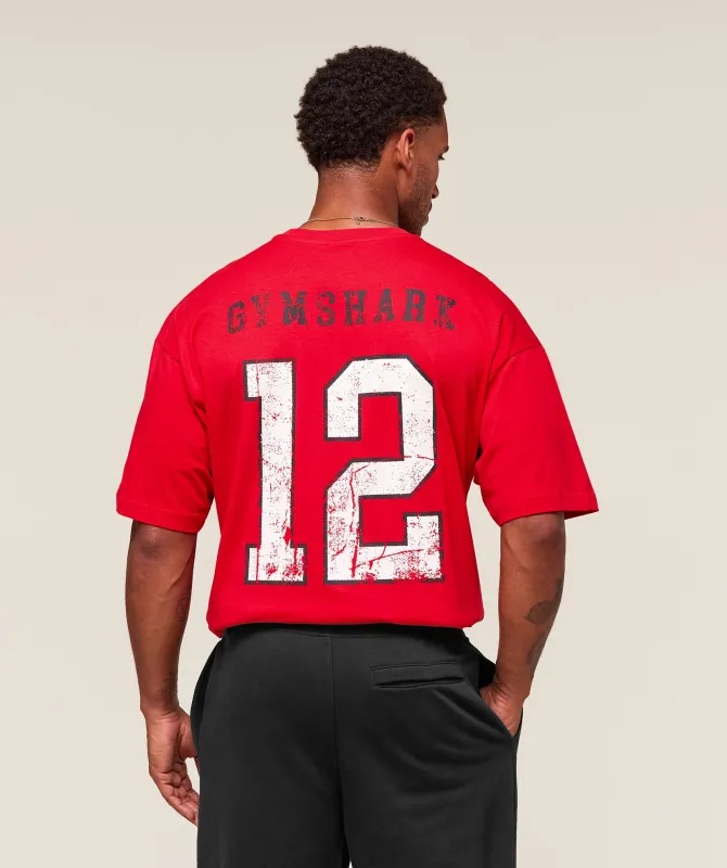Gymshark Campus T-Shirt - Athletic Red sold by Gymshark