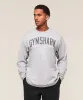 Gymshark Worn Graphic Long Sleeve T-Shirt - Light Grey Core Marl sold by Gymshark