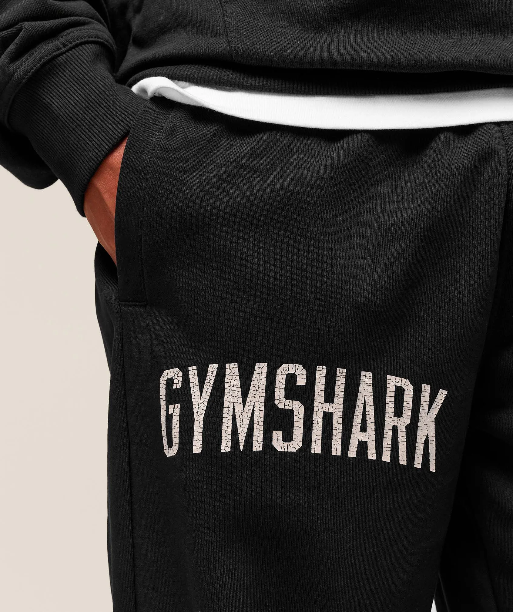 Gymshark Worn Graphic Jogger - Black sold by Gymshark product image thumbnail 4