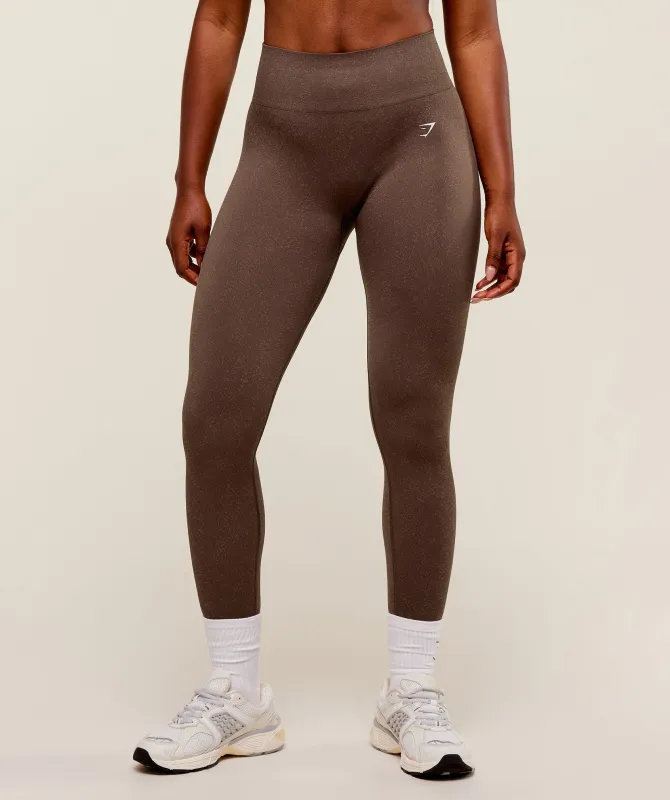 Gymshark Adapt Fleck Seamless Leggings - Soft Brown/Chestnut Pink sold by Gymshark