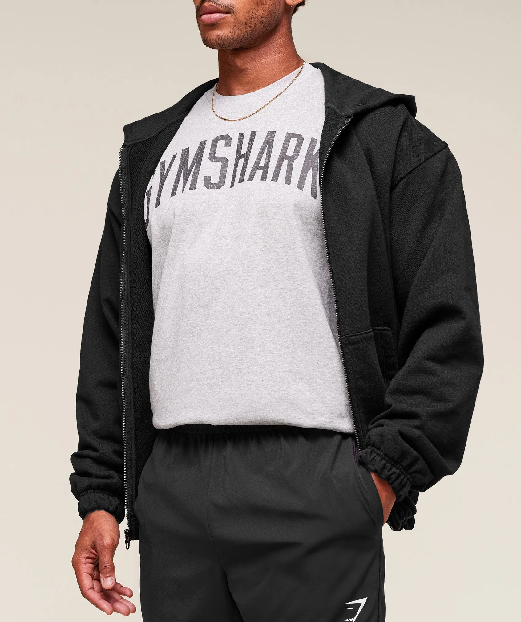 Gymshark Worn Graphic T-Shirt - Light Grey Core Marl sold by Gymshark product image thumbnail 4
