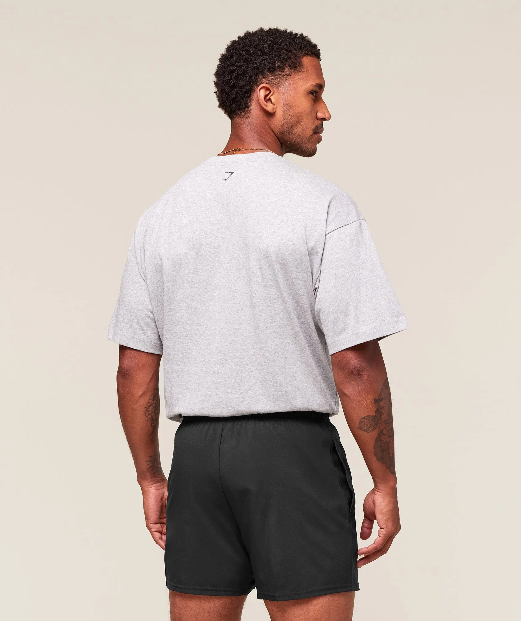 Gymshark Worn Graphic T-Shirt - Light Grey Core Marl sold by Gymshark product image thumbnail 2