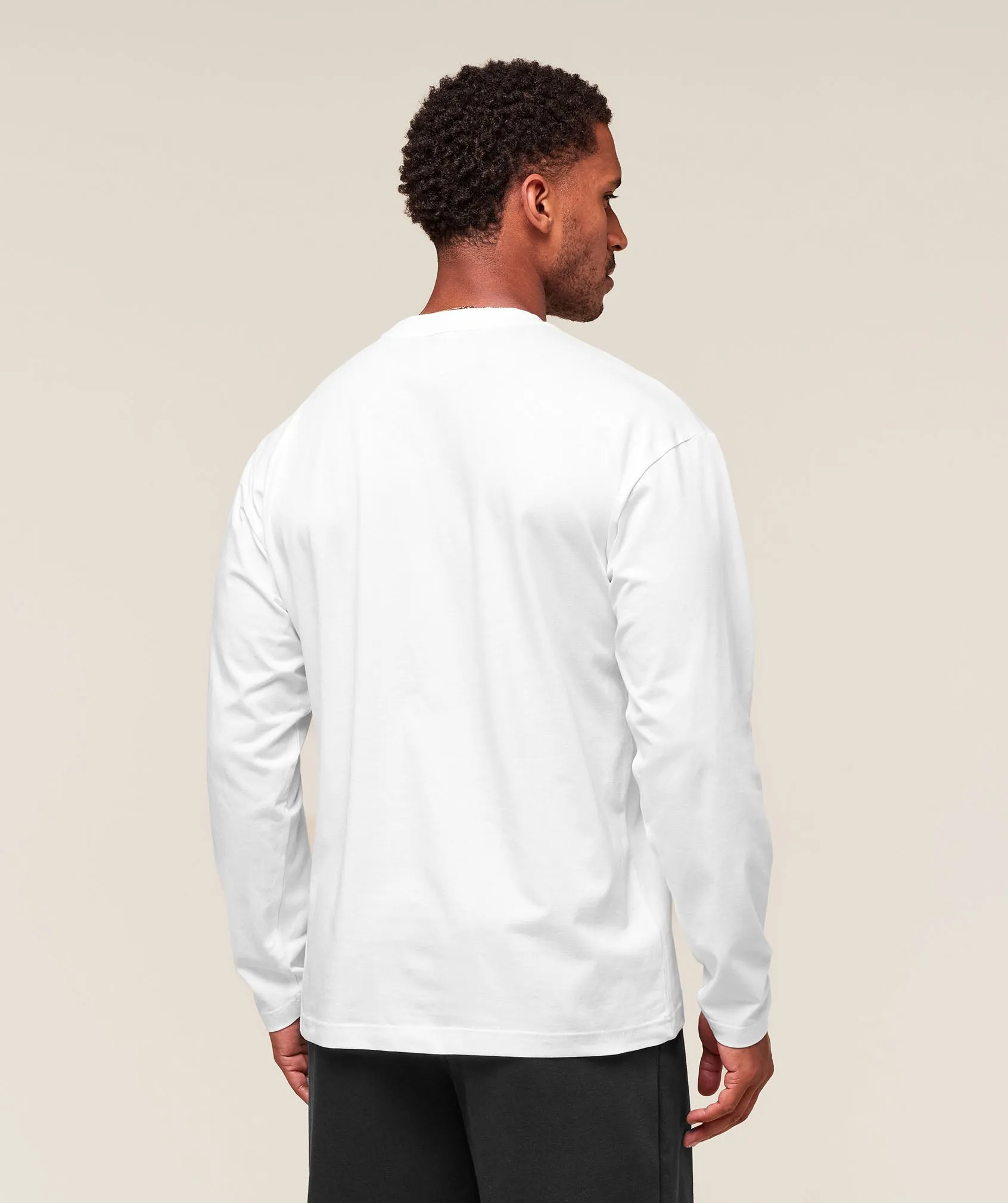 Gymshark Essential Oversized Long Sleeve T-Shirt - White sold by Gymshark product image thumbnail 2