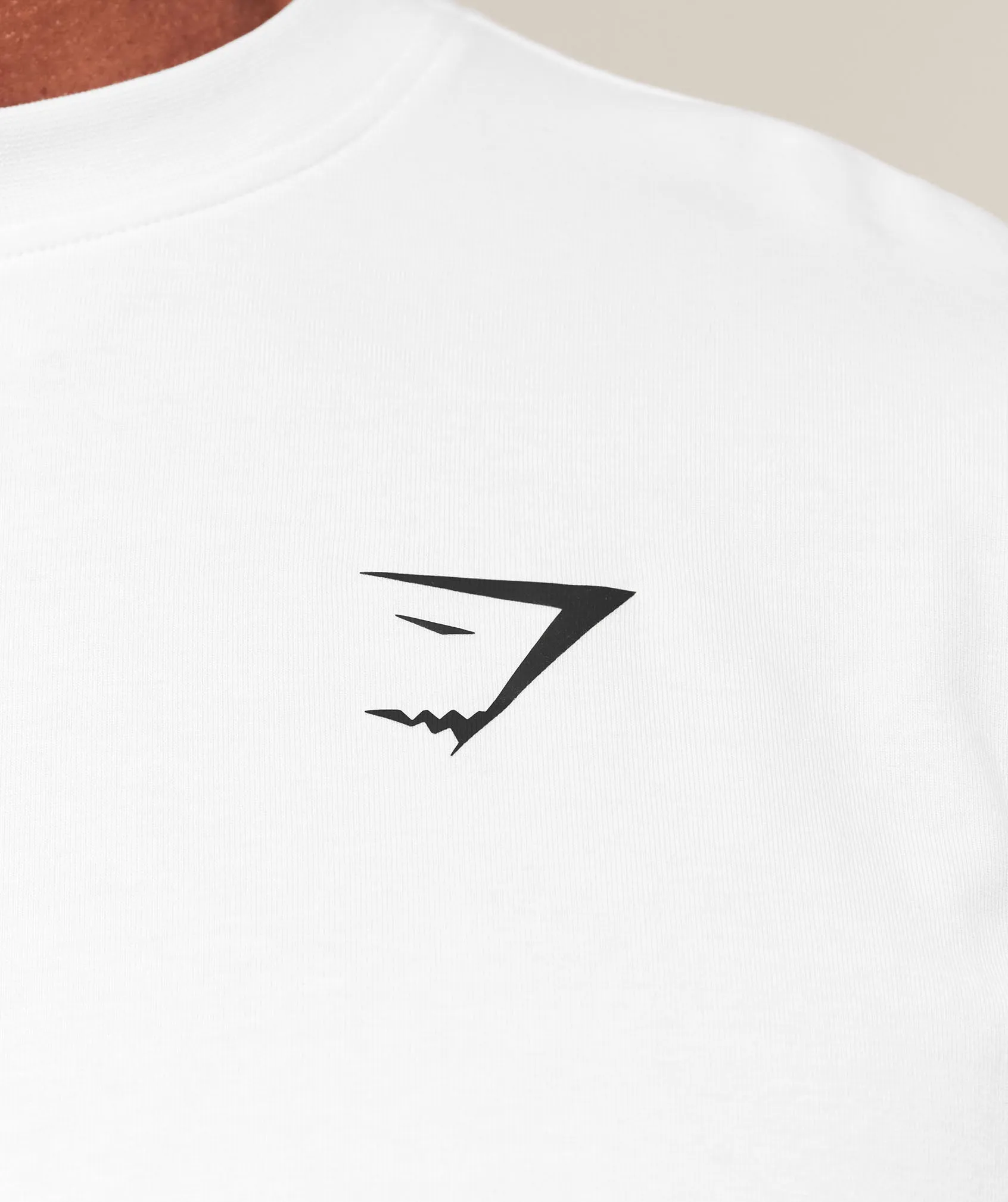 Gymshark Essential Oversized Long Sleeve T-Shirt - White sold by Gymshark product image thumbnail 5