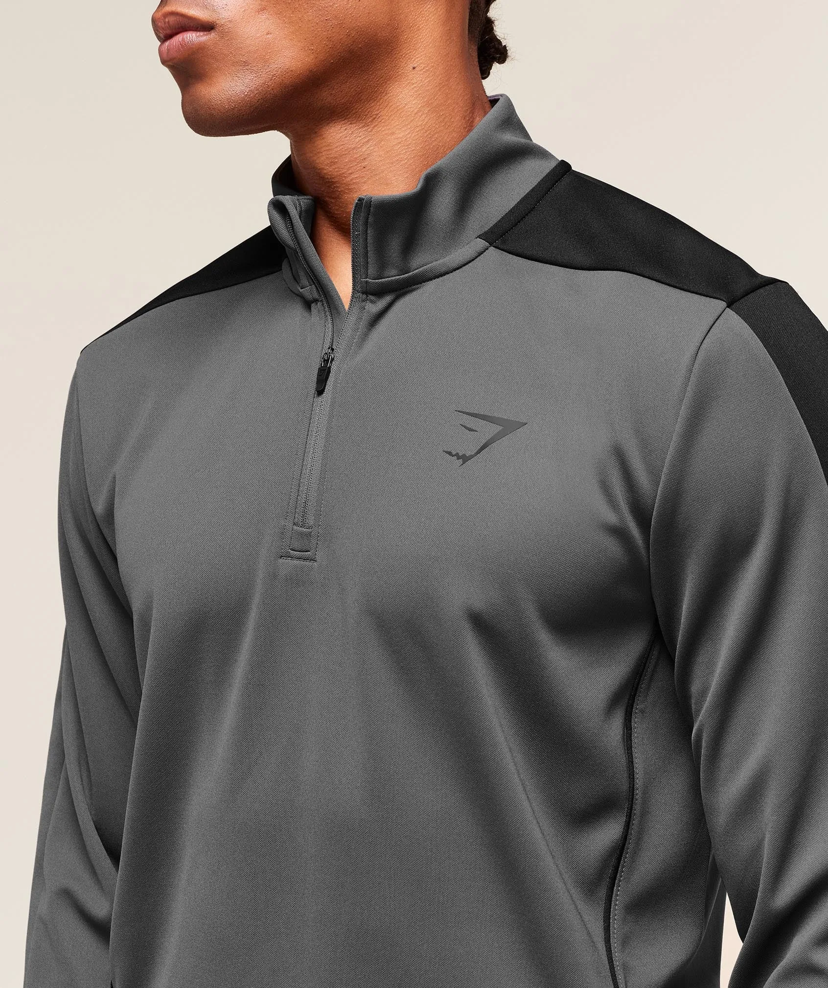 Gymshark Arrival Block 1/4 Zip - Dark Grey sold by Gymshark product image thumbnail 5