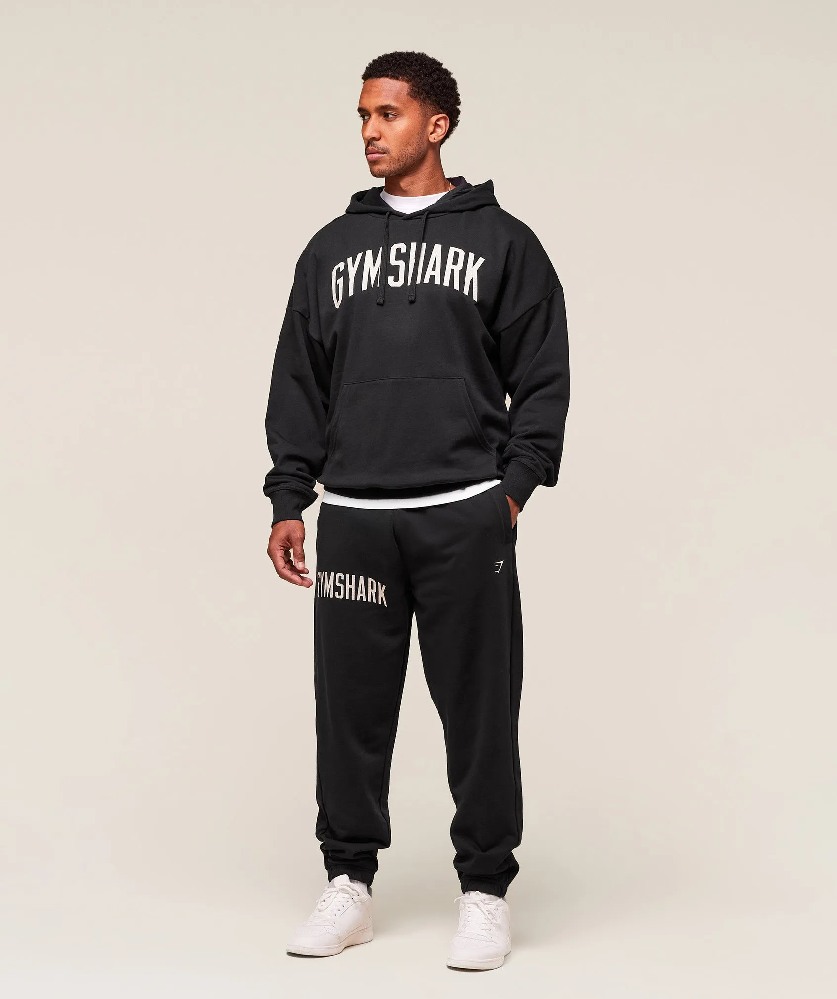 Gymshark Worn Graphic Hoodie - Black sold by Gymshark product image thumbnail 5