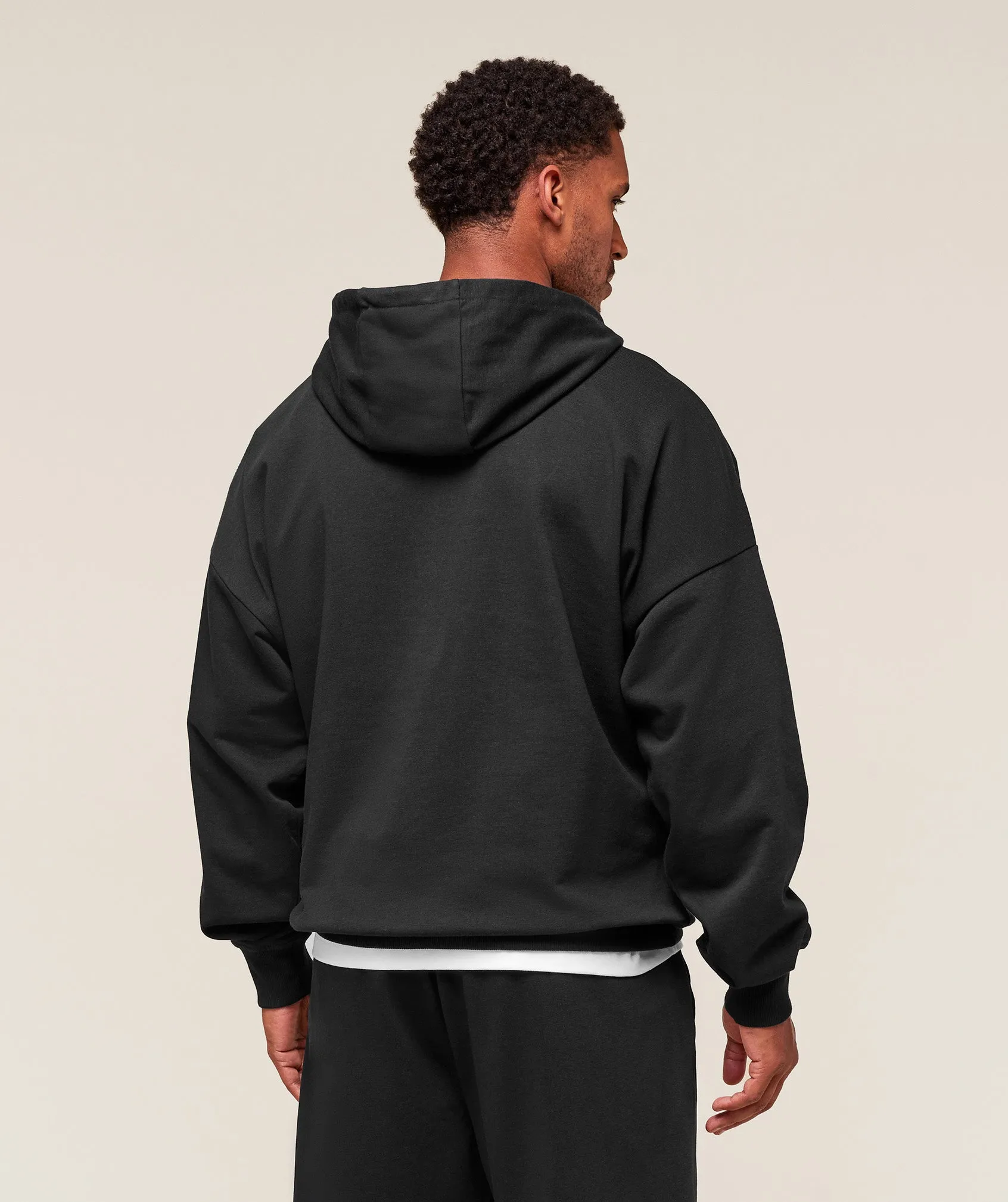 Gymshark Worn Graphic Hoodie - Black sold by Gymshark product image thumbnail 2