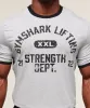Gymshark XXL Strength Dept Ringer T-Shirt - Light Grey Core Marl sold by Gymshark