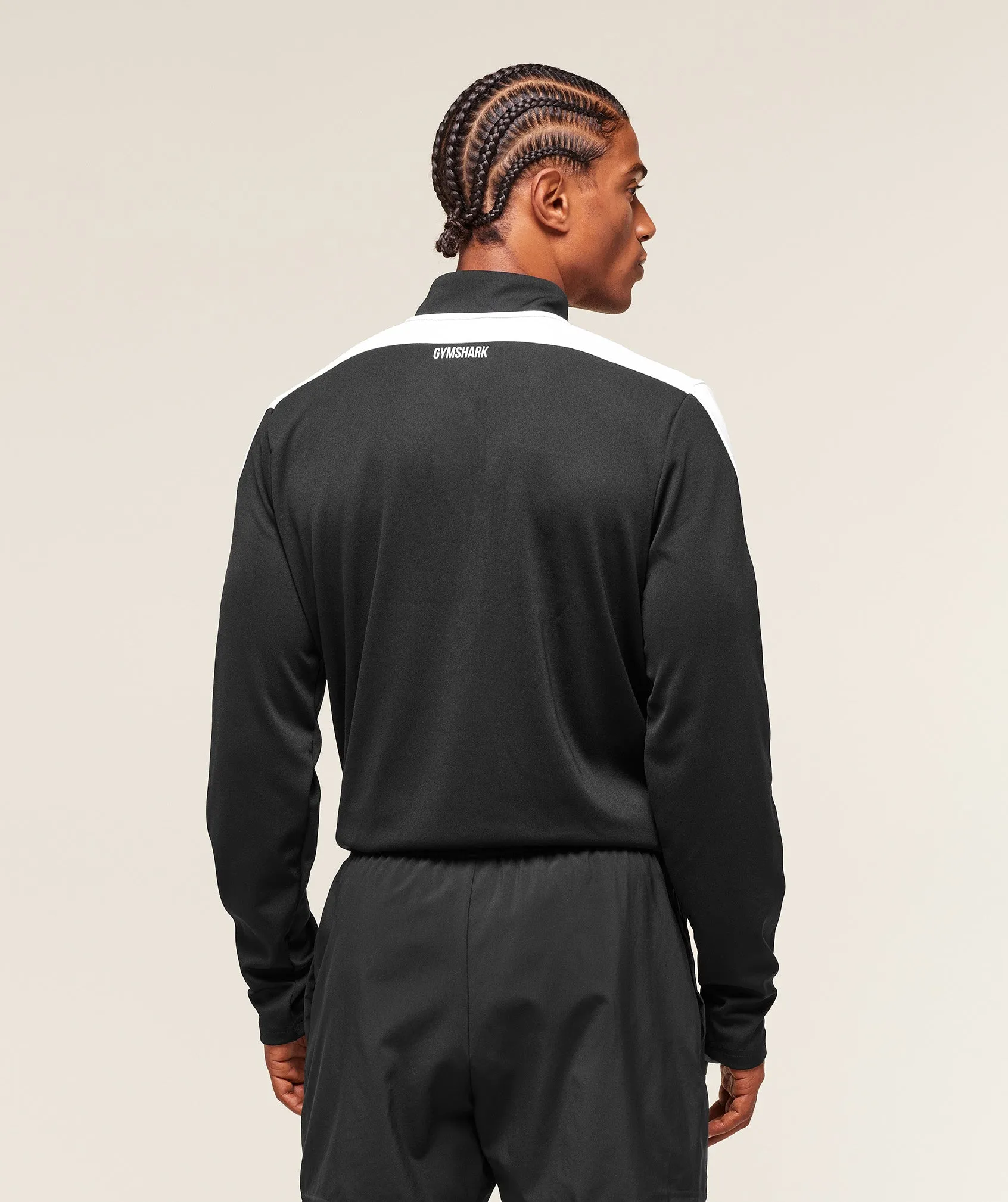 Gymshark Arrival Block 1/4 Zip - Black sold by Gymshark product image thumbnail 2