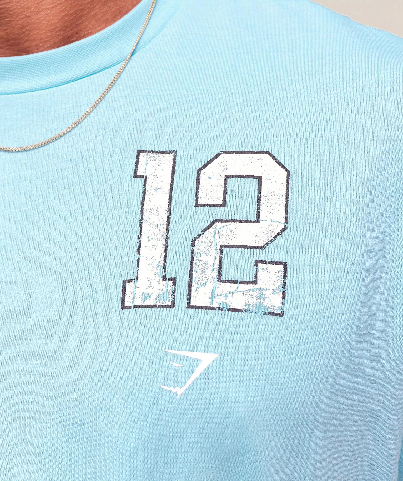 Gymshark Campus T-Shirt - Athletic Light Blue sold by Gymshark product image thumbnail 5