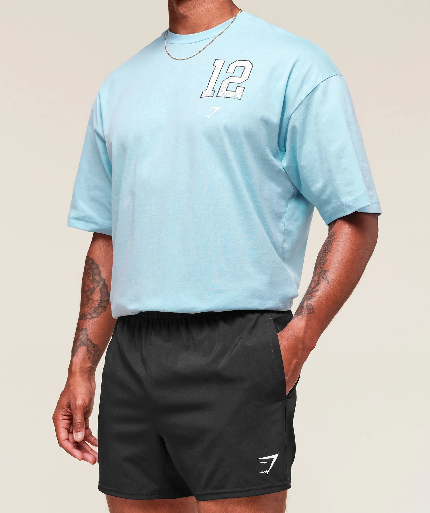 Gymshark Campus T-Shirt - Athletic Light Blue sold by Gymshark product image thumbnail 3