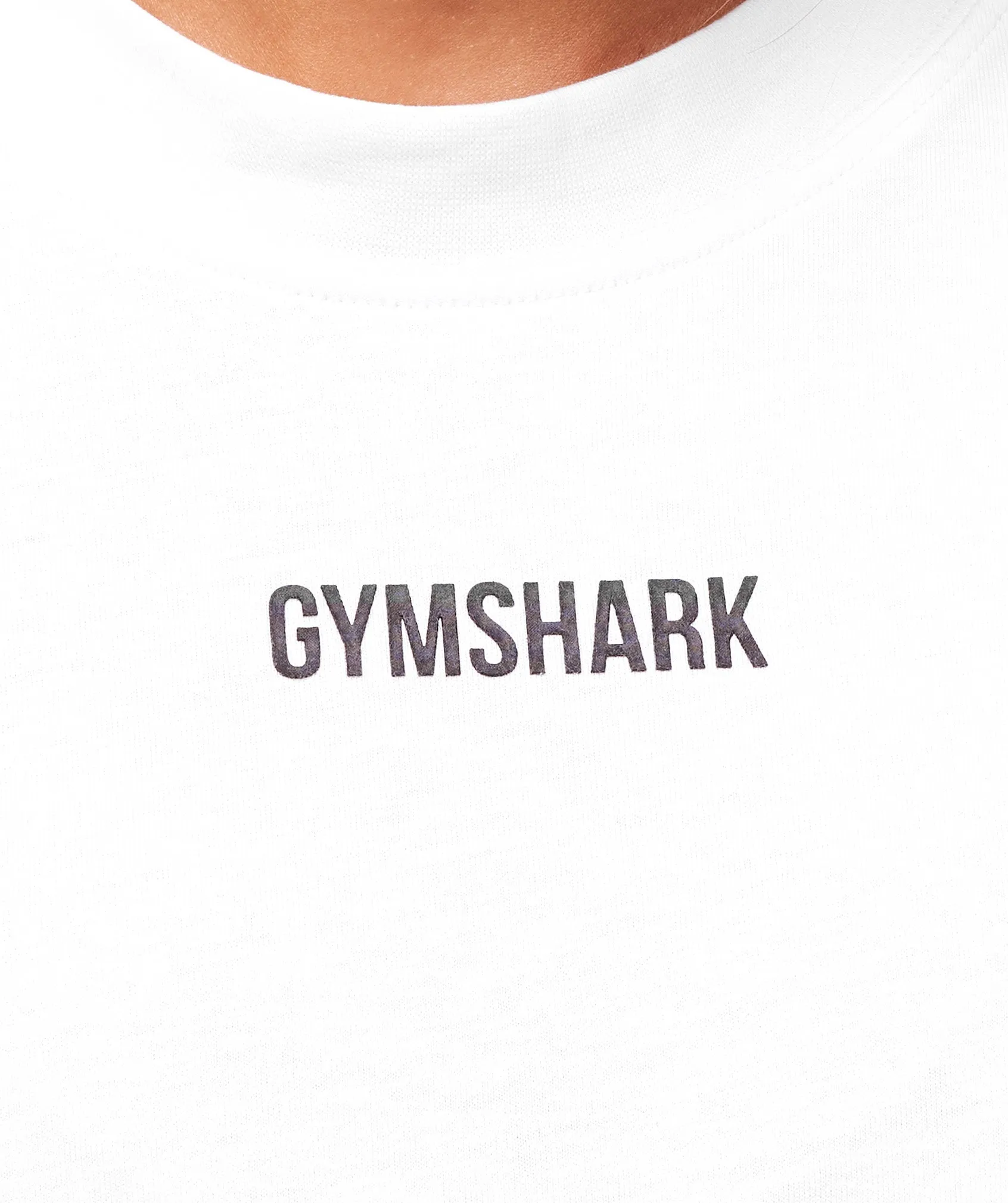 Gymshark Block Oversized T-Shirt - White sold by Gymshark product image thumbnail 5