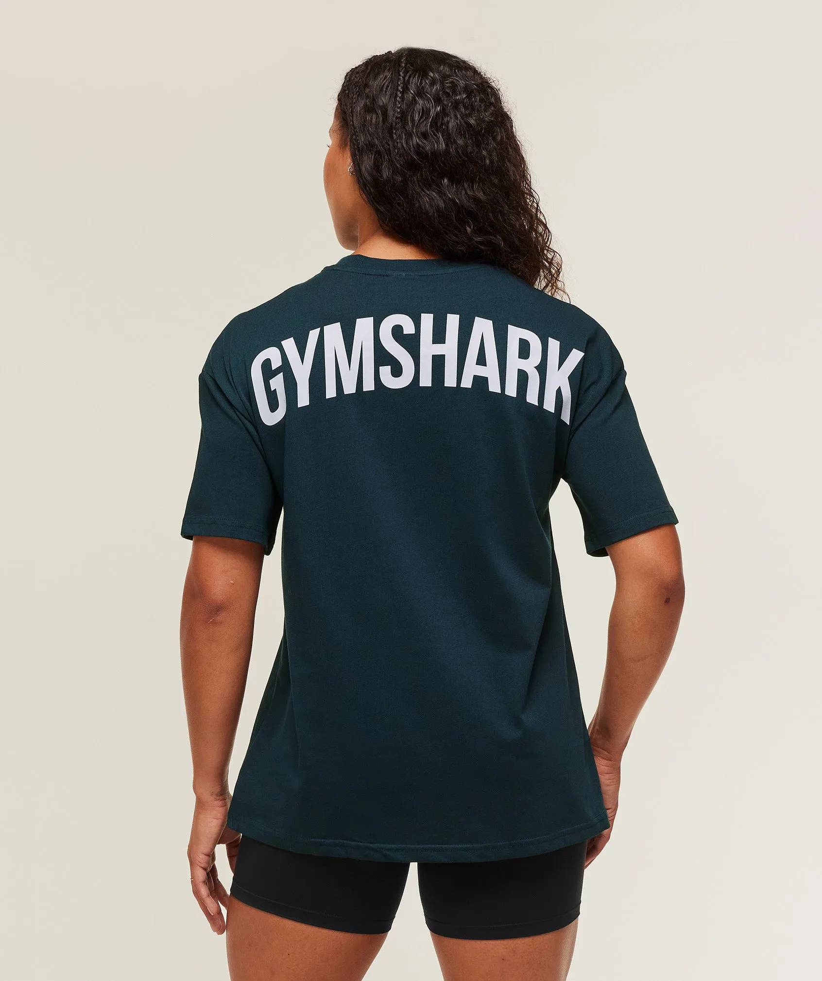 Gymshark Power Oversized T-Shirt - Deep Petrol Blue/Smoke Blue sold by Gymshark product image thumbnail 2