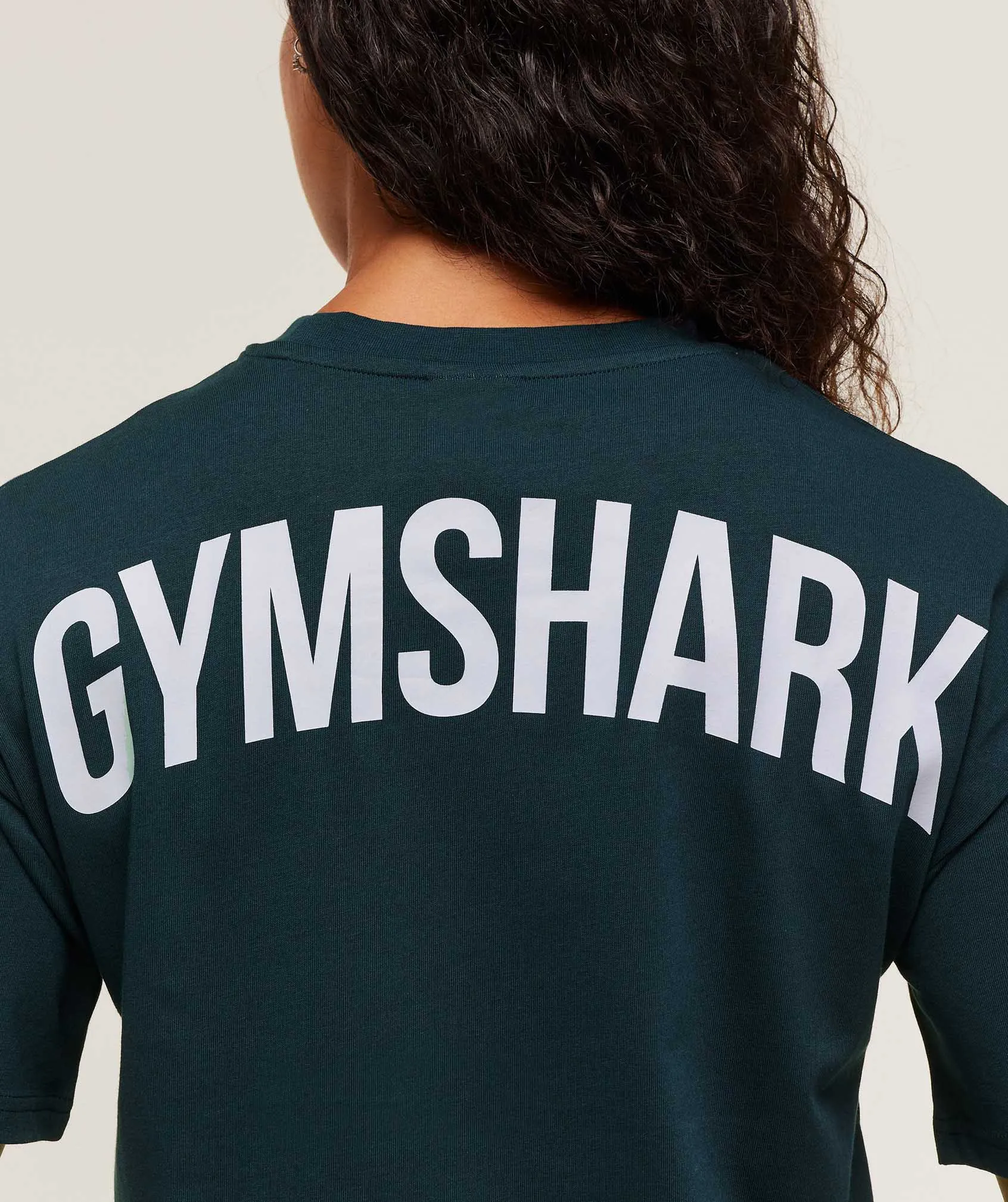 Gymshark Power Oversized T-Shirt - Deep Petrol Blue/Smoke Blue sold by Gymshark product image thumbnail 4
