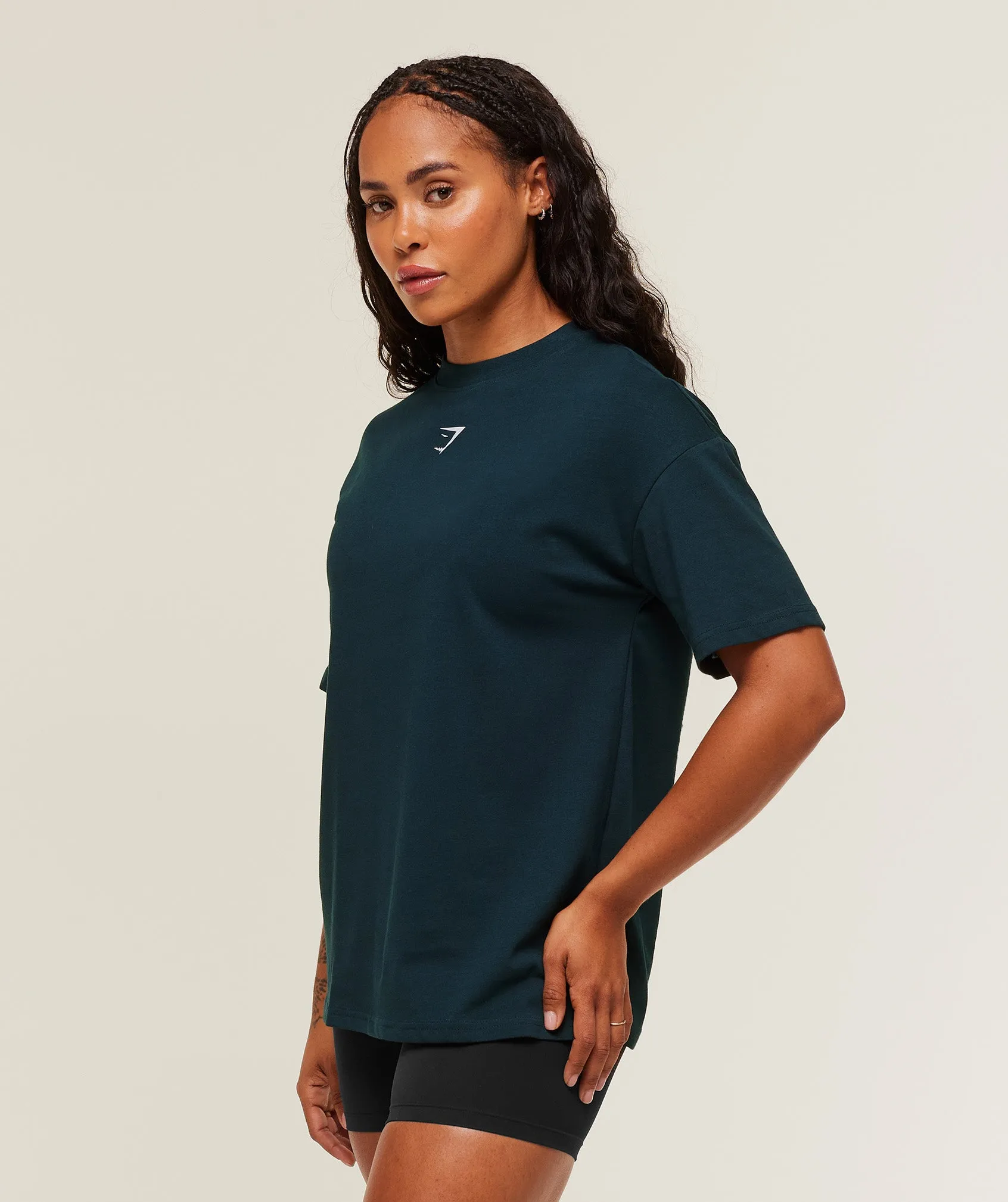 Gymshark Power Oversized T-Shirt - Deep Petrol Blue/Smoke Blue sold by Gymshark product image thumbnail 3
