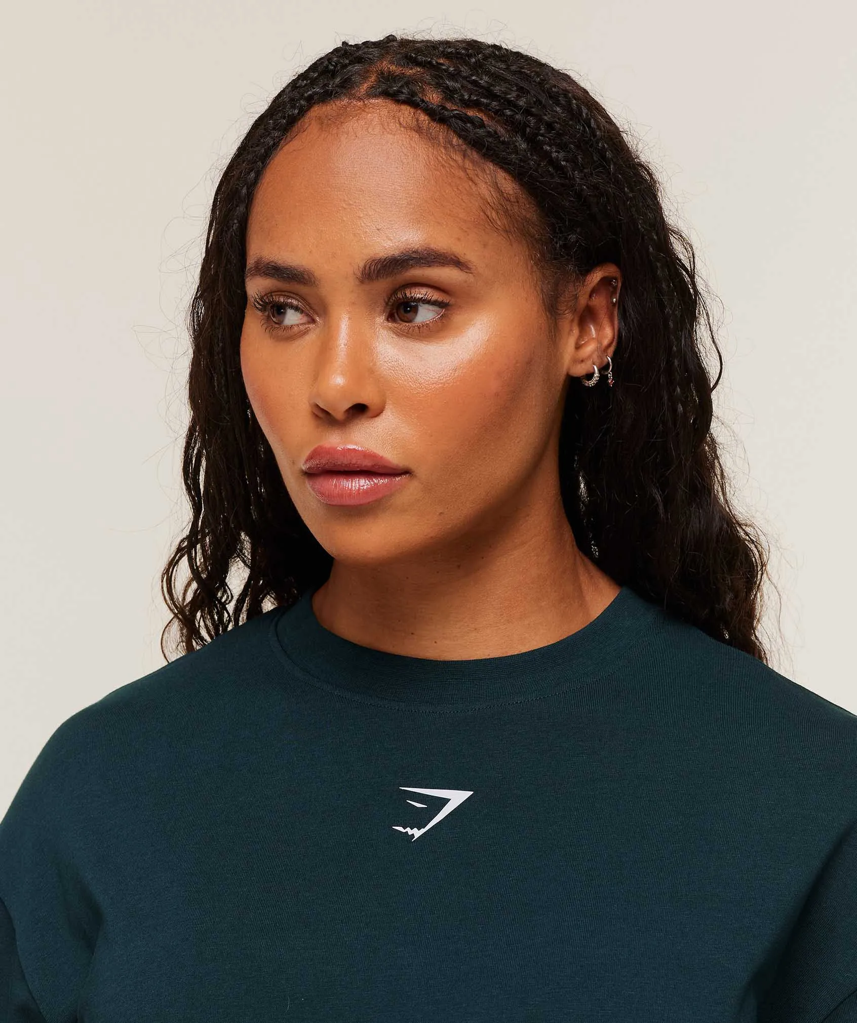 Gymshark Power Oversized T-Shirt - Deep Petrol Blue/Smoke Blue sold by Gymshark product image thumbnail 5