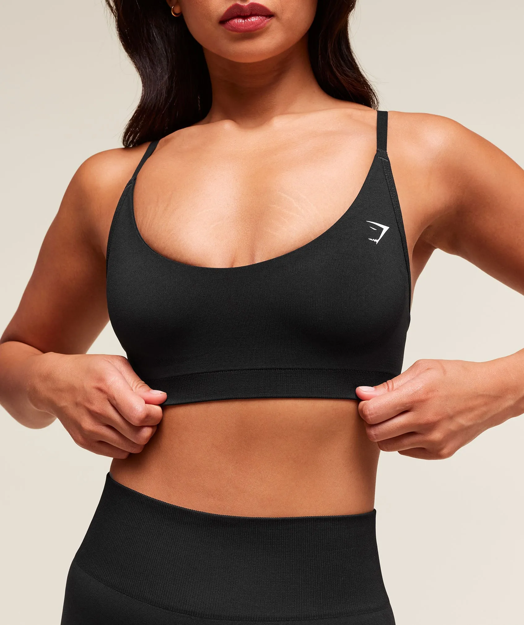 Gymshark Everyday Seamless Racerback Sports Bra - Black sold by Gymshark product image thumbnail 5