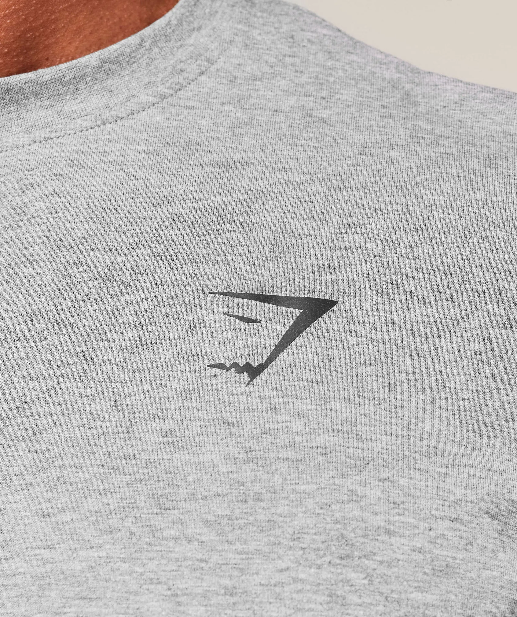 Gymshark Essential Oversized Long Sleeve T-Shirt - Charcoal Core Marl sold by Gymshark product image thumbnail 5