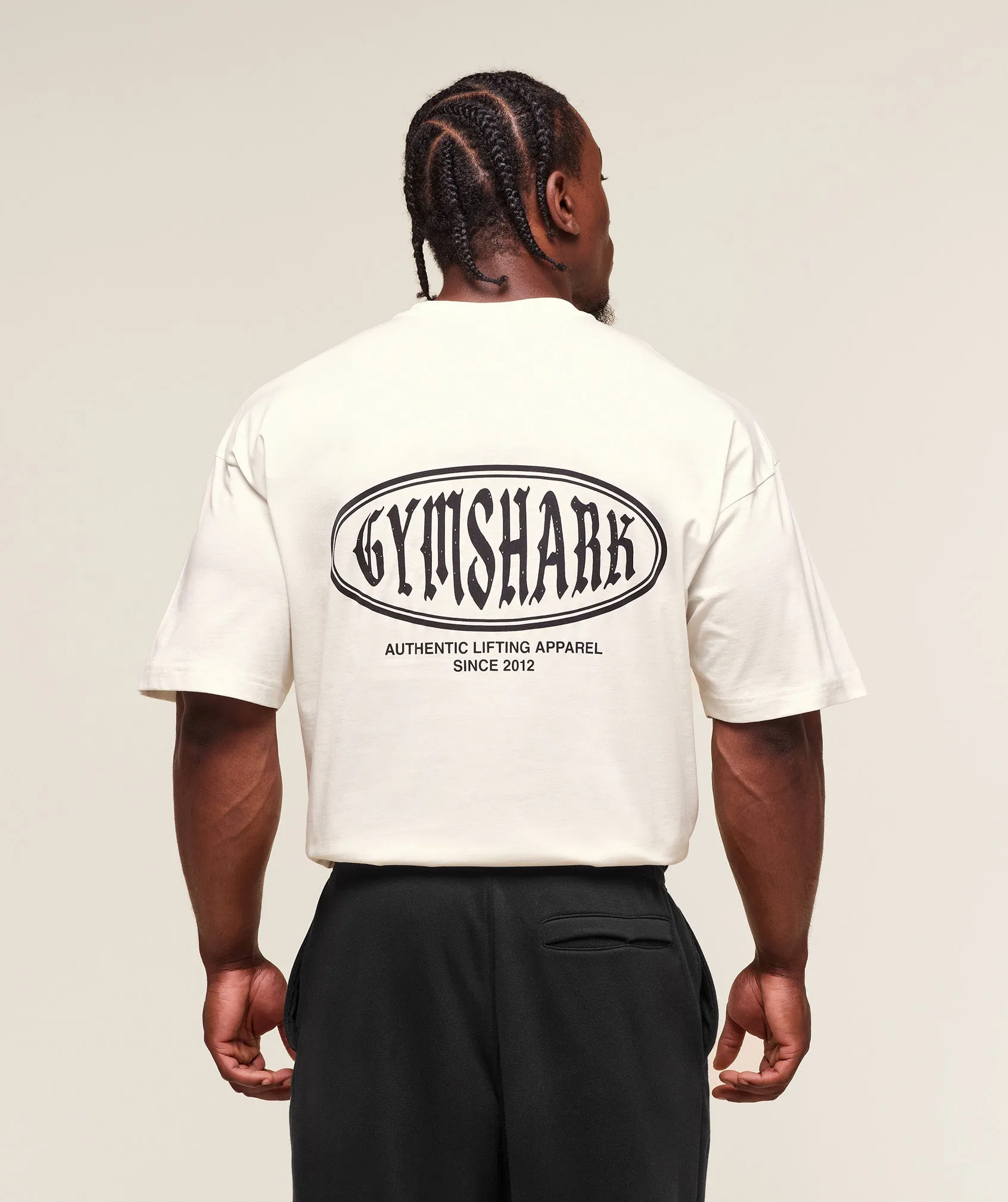 Gymshark Authentic Lifting Apparel T-Shirt - Soft White sold by Gymshark product image thumbnail 2