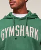 Gymshark Worn Graphic Hoodie - Lift Green sold by Gymshark