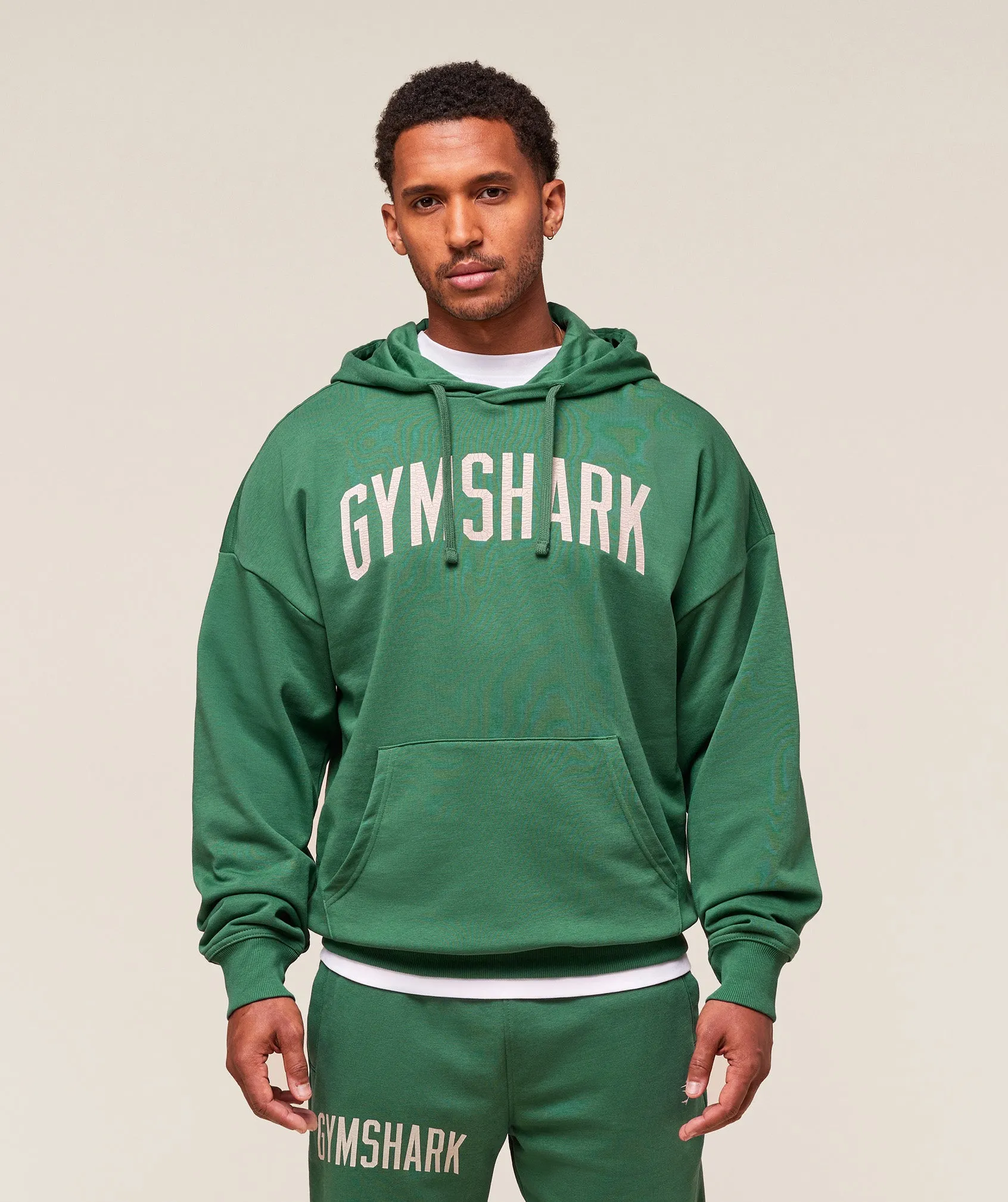 Gymshark Worn Graphic Hoodie - Lift Green sold by Gymshark