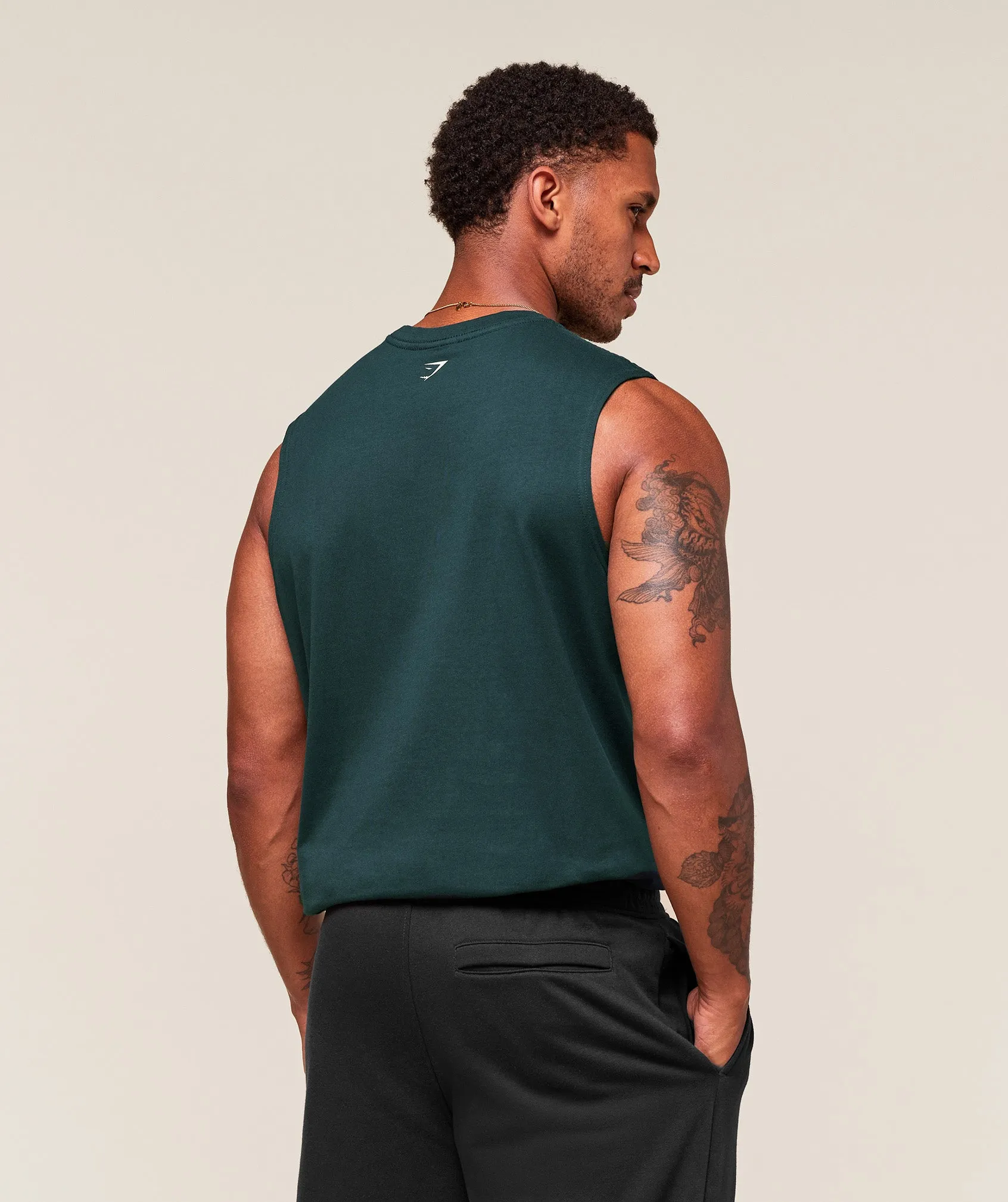 Gymshark Worn Graphic Tank - Deep Petrol Blue sold by Gymshark product image thumbnail 2