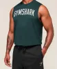 Gymshark Worn Graphic Tank - Deep Petrol Blue sold by Gymshark