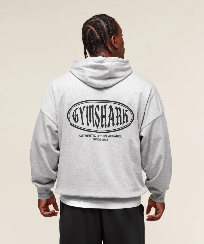 Gymshark Authentic Lifting Apparel Hoodie - Light Grey Core Marl sold by Gymshark