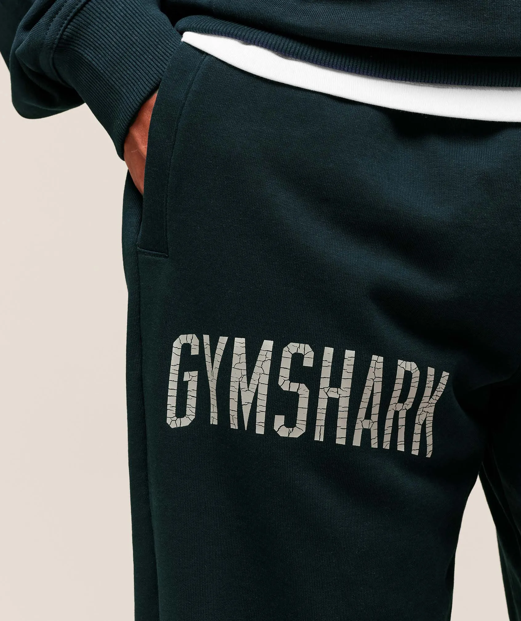 Gymshark Worn Graphic Jogger - Deep Petrol Blue sold by Gymshark product image thumbnail 4