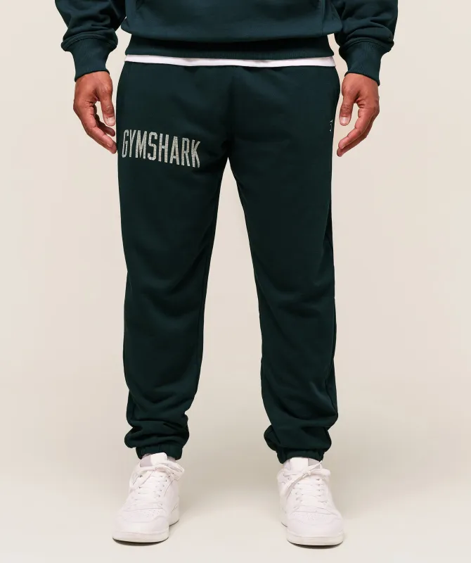 Gymshark Worn Graphic Jogger - Deep Petrol Blue sold by Gymshark