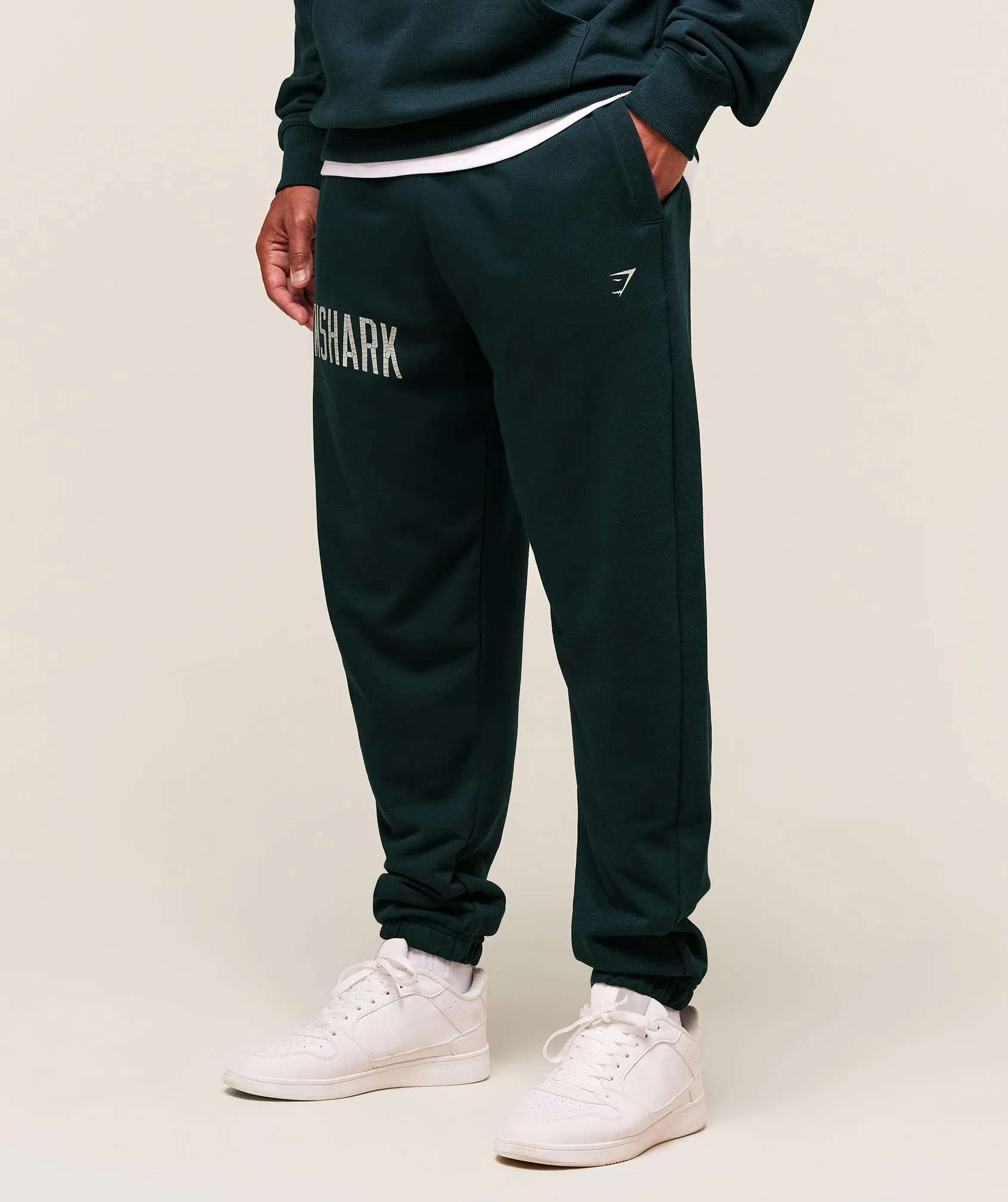 Gymshark Worn Graphic Jogger - Deep Petrol Blue sold by Gymshark product image thumbnail 3