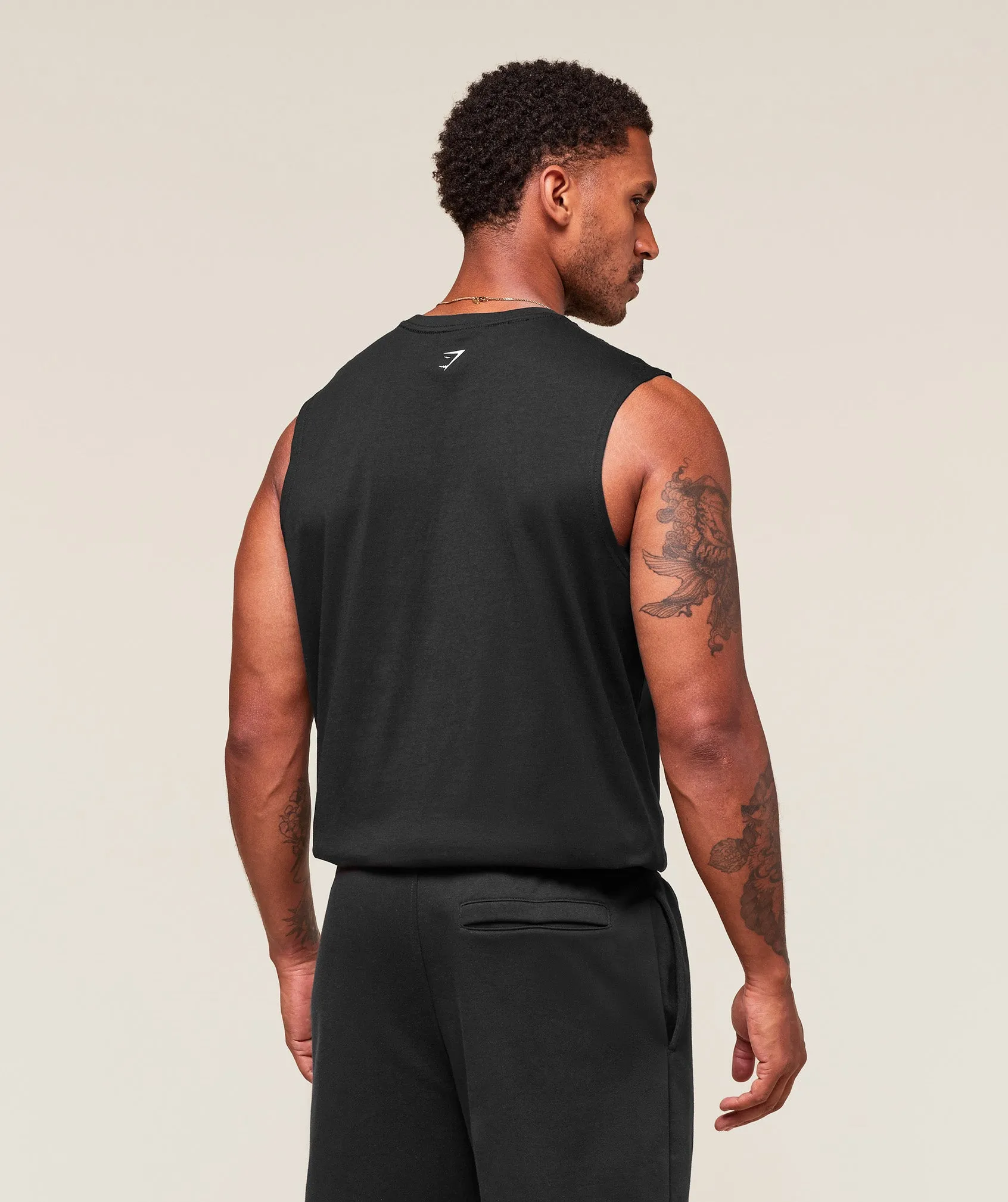 Gymshark Worn Graphic Tank - Black sold by Gymshark product image thumbnail 2