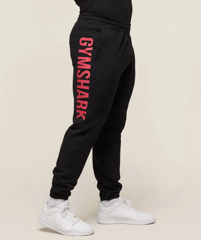 Gymshark Prime Joggers - Black/Vivid Red sold by Gymshark