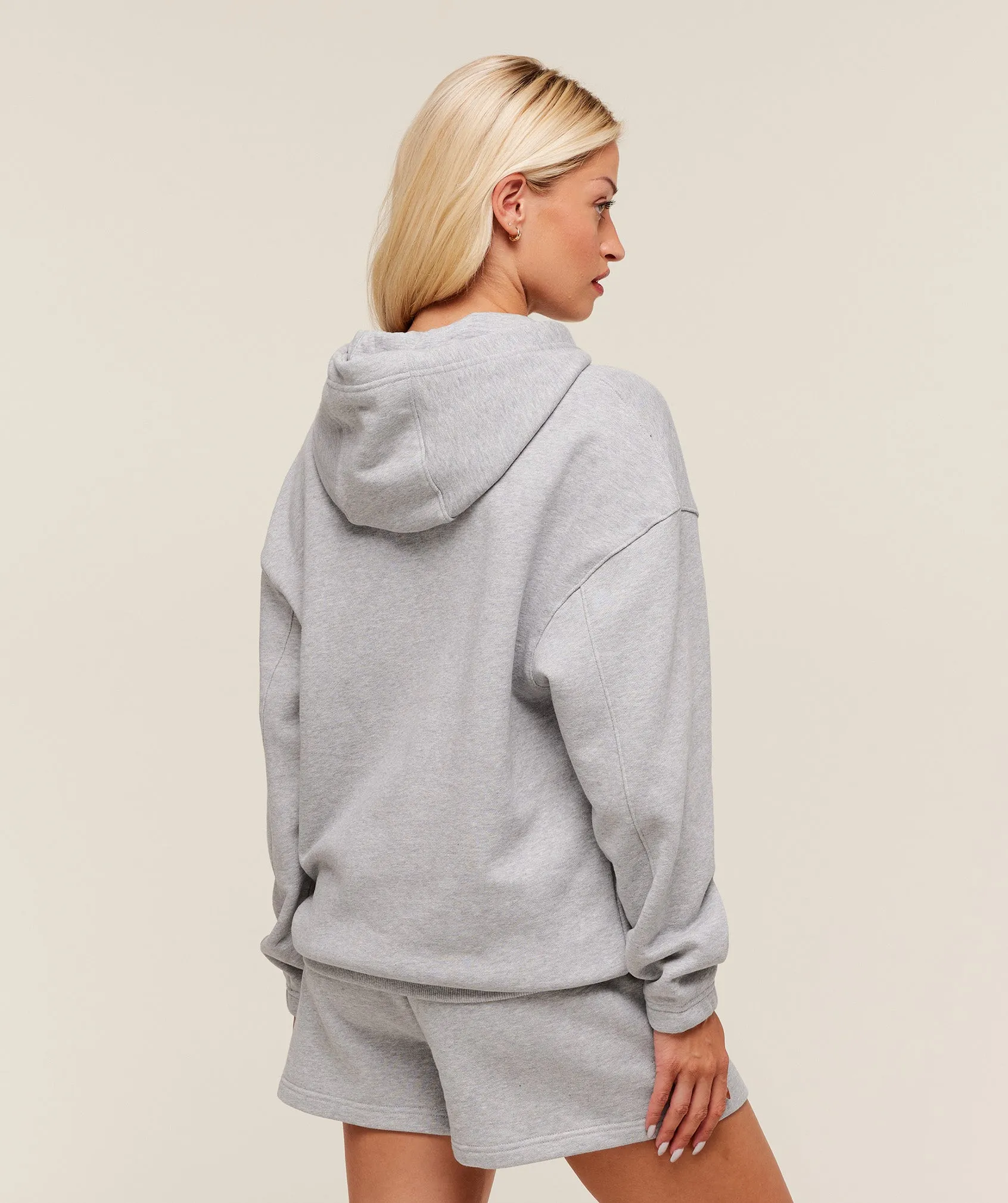 Gymshark Rest Day Sweats 2.0 Oversized Hoodie - Light Grey Core Marl sold by Gymshark product image thumbnail 2