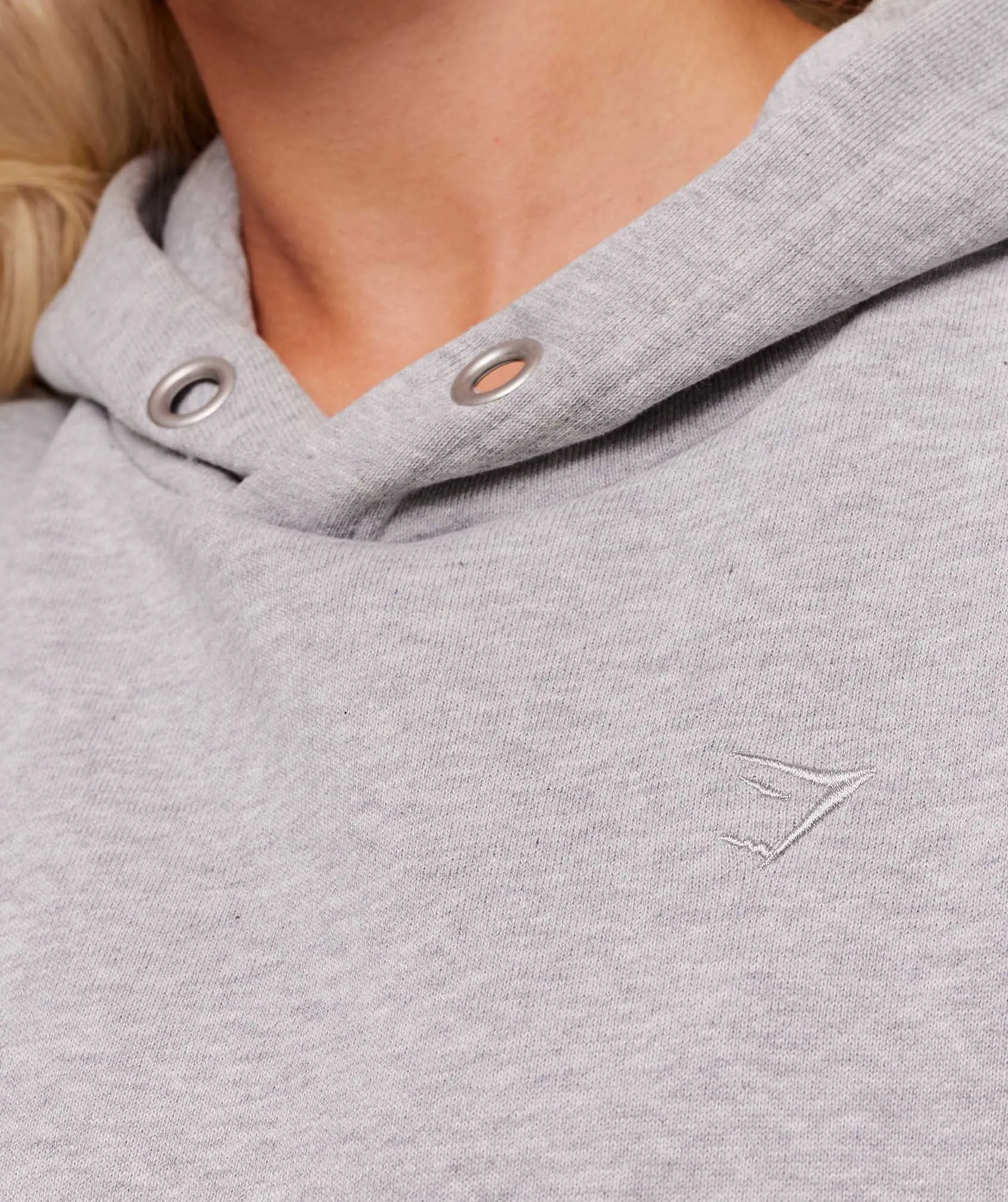 Gymshark Rest Day Sweats 2.0 Oversized Hoodie - Light Grey Core Marl sold by Gymshark product image thumbnail 4