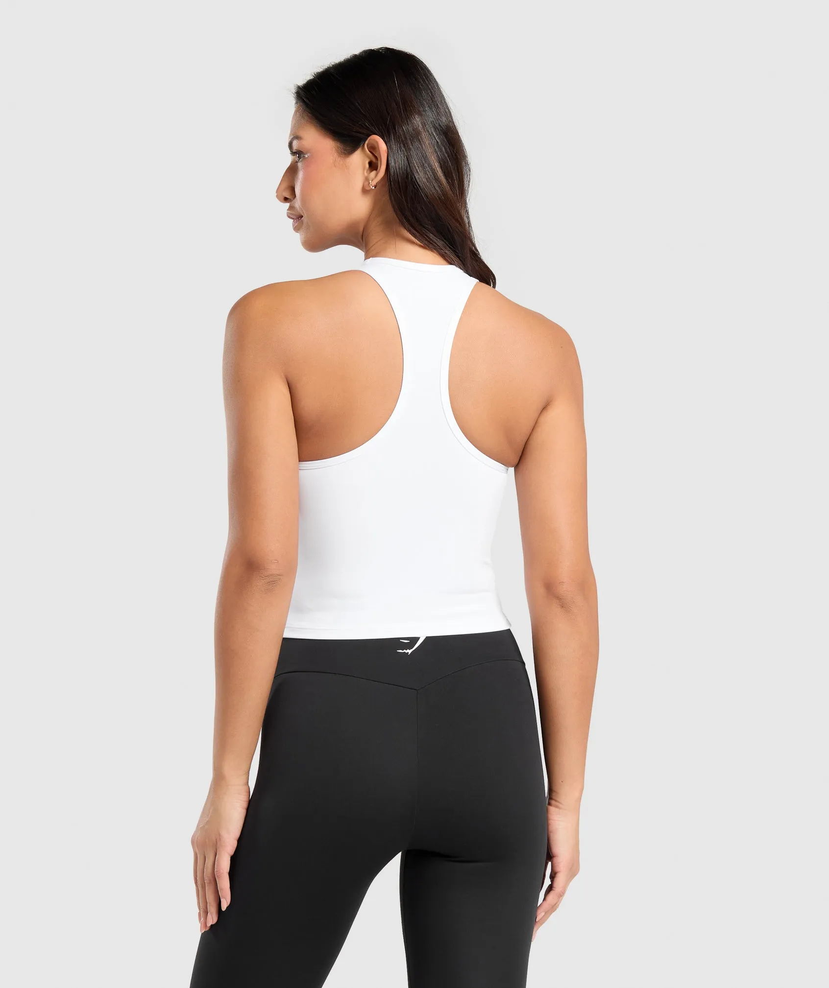 Gymshark Training Racer Midi Tank - White sold by Gymshark product image thumbnail 2