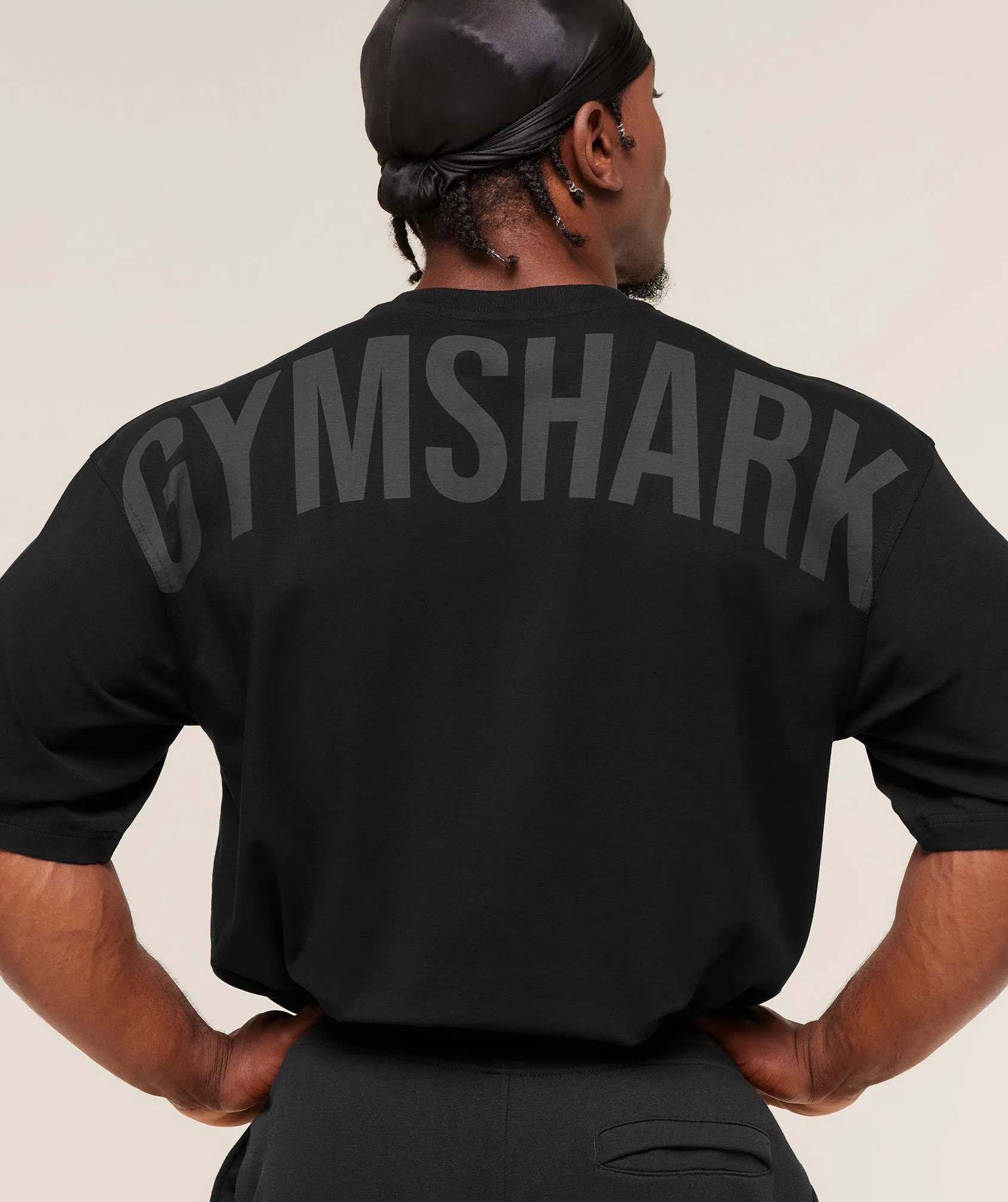 Gymshark Power T-Shirt - Black/Asphalt Grey sold by Gymshark product image thumbnail 5